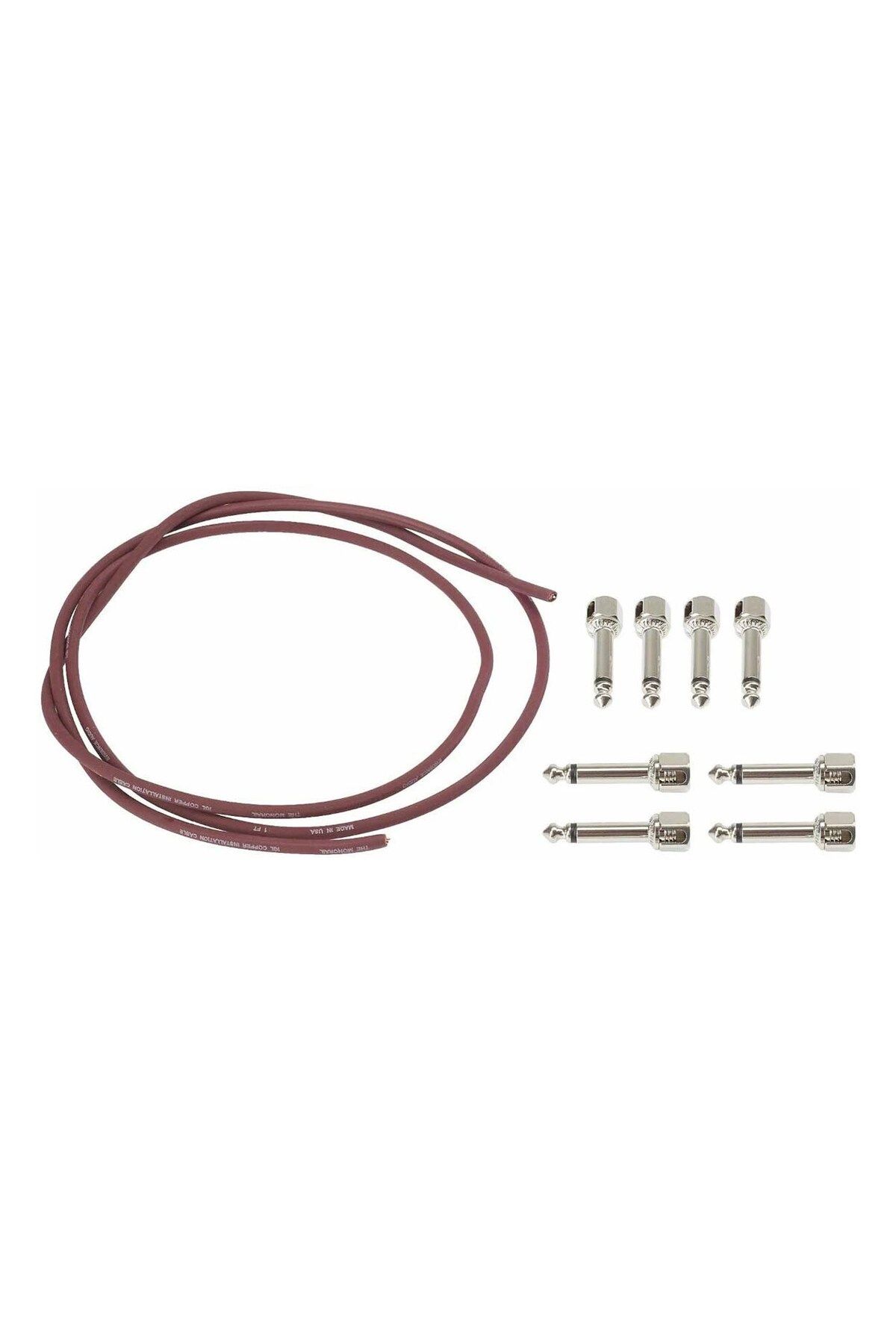 Evidence Audio Sis Diy Solderless Patch Cable Kit Pedal Ara Kablosu - Classic Burgundy
