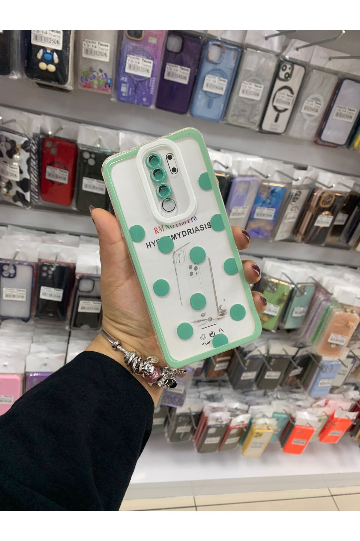 TECNOTREND Redmi Note 8 Pro puantiyeli şeffaf silikon kılıf