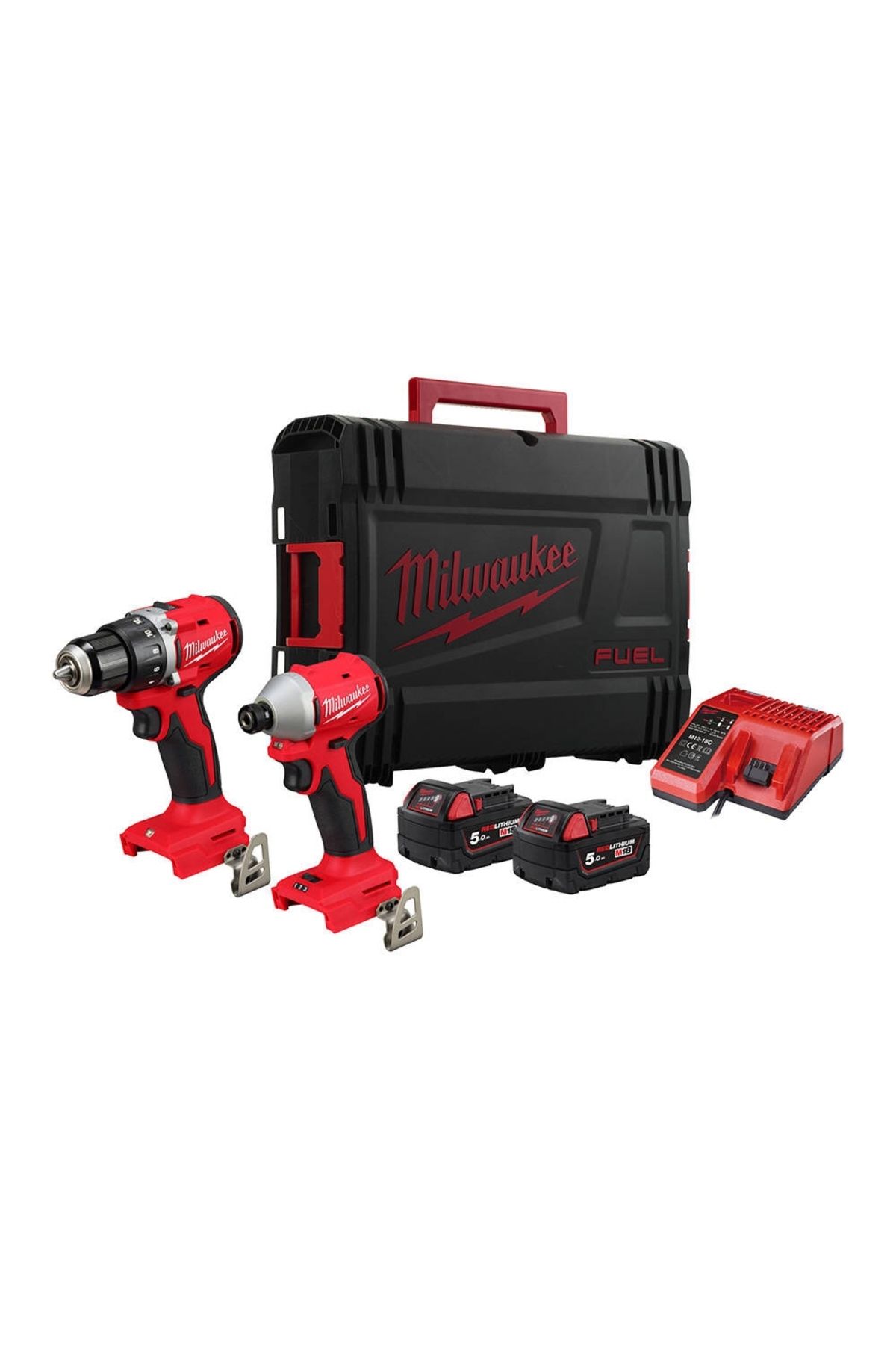 Milwaukee M18 BLCPP2B-502C 2'li Akülü Set (BLDDRC-BLIDRC)