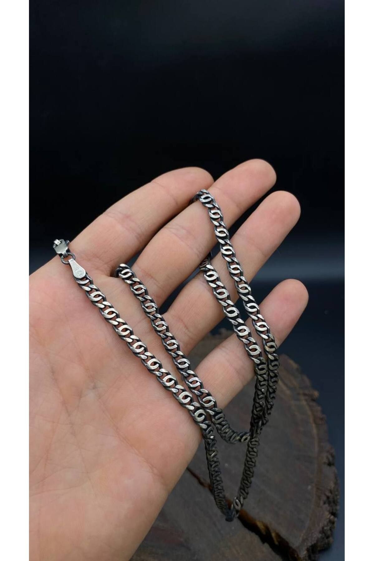 DESİGN OTTOMAN KUYUMCULUK 4.5 MM 925 Ayar Gümüş Erkek İtalyan Zincir