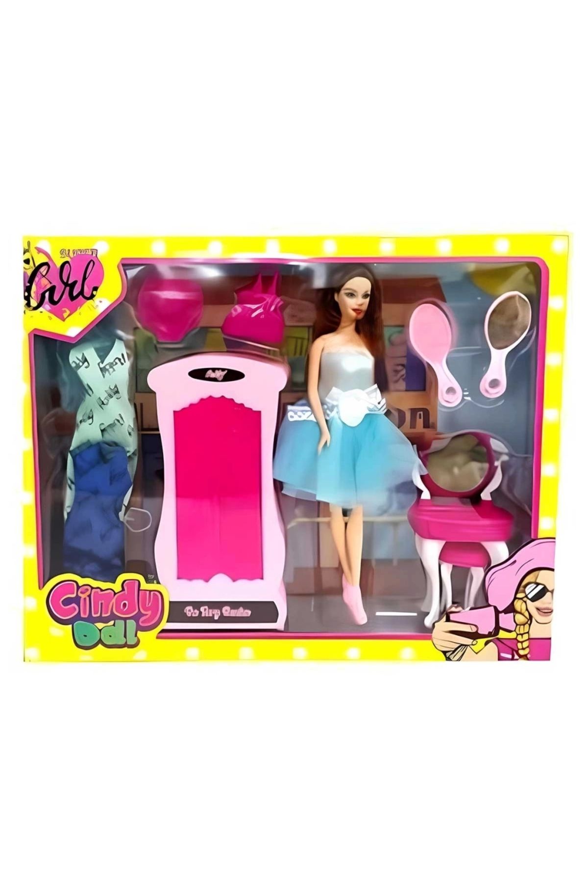 OurStyles Oydaş Cindy Doll Dolaplı Makyaj Masalı Bebek 02453