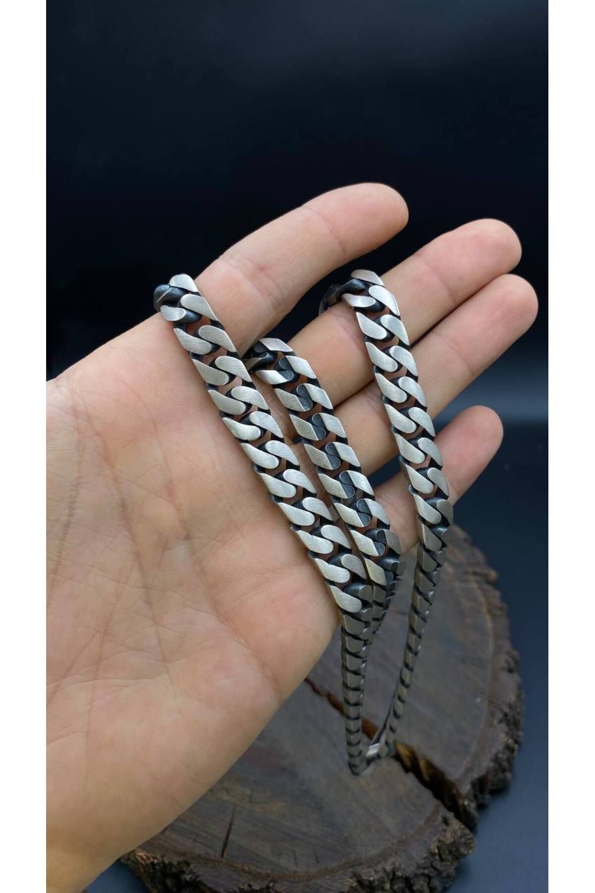 DESİGN OTTOMAN KUYUMCULUK 10MM 925 Ayar Gümüş Erkek İtalyan Zincir