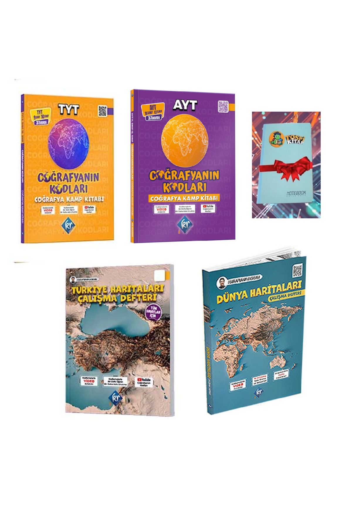 Karma Kitaplar Coğrafyanın Kodları 4LÜ SET Kamp Kitabı ( NOT DEFTERİ HEDİYE)