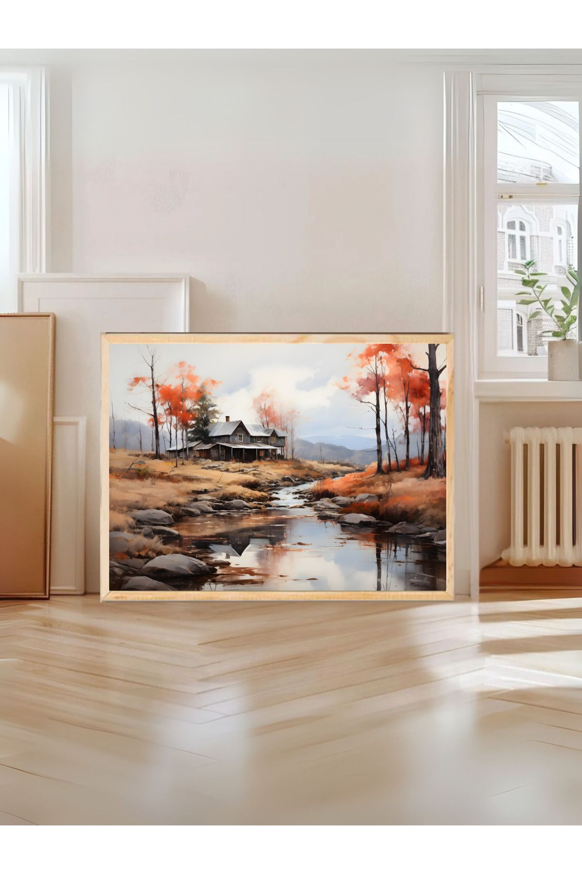woodhomeworks tek parça salon ofis dekor tablo