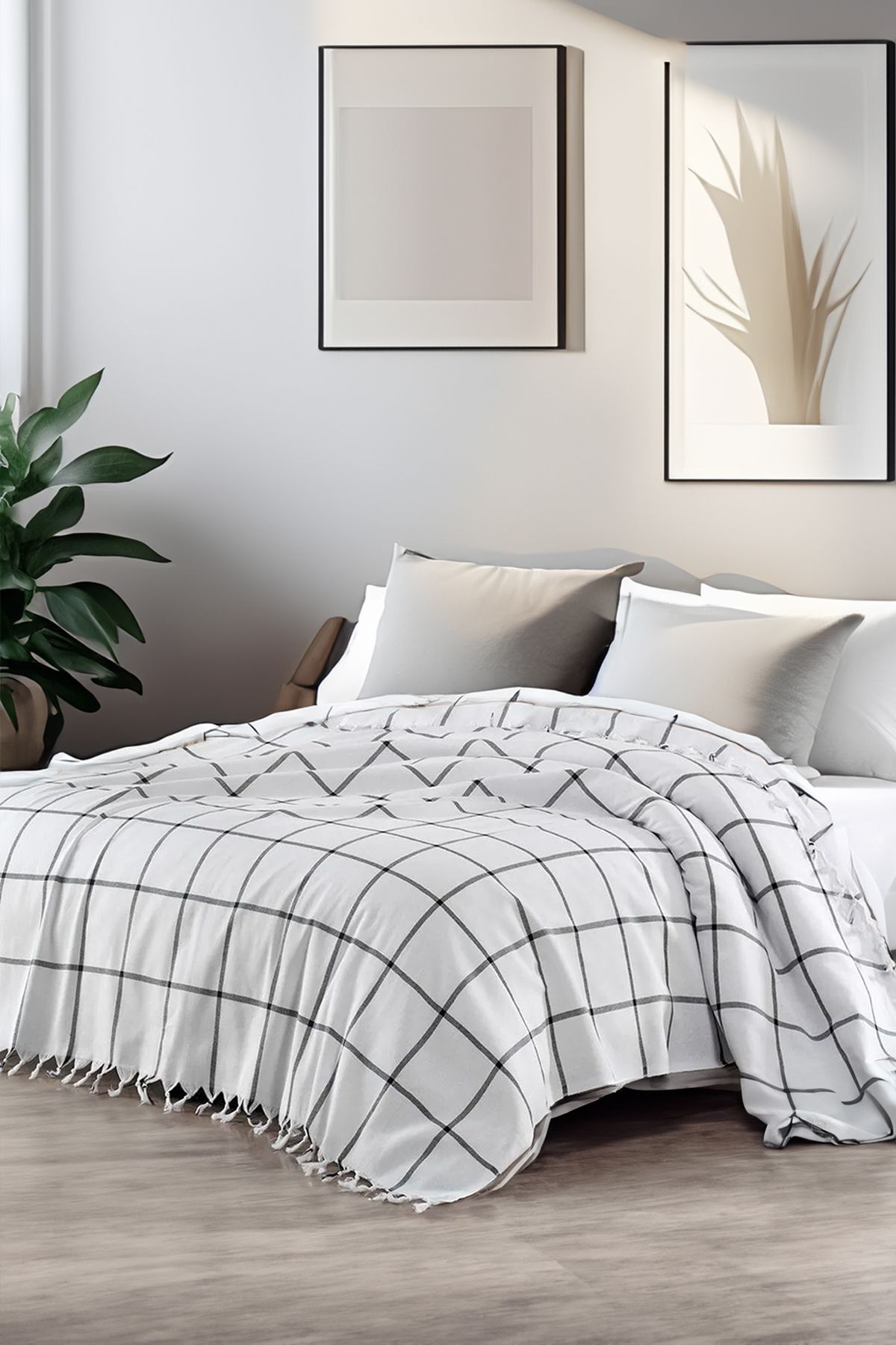 Akaystore Molira Çift Kişilik Pike 200 x 220 cm Koltuk Yatak Örtüsü %100 Pamuk