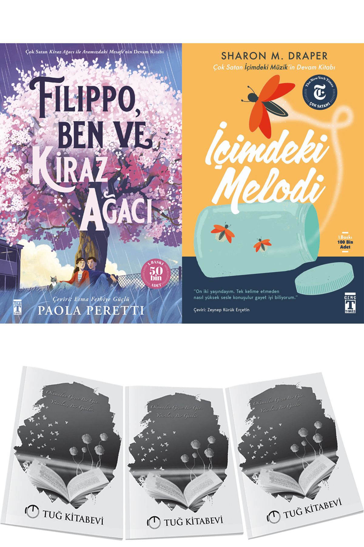 Genç Timaş Filippo, Ben ve Kiraz Ağacı-İçimdeki Melodi 2li Set Paola Peretti & Sharon M. Draper + Hediyeli