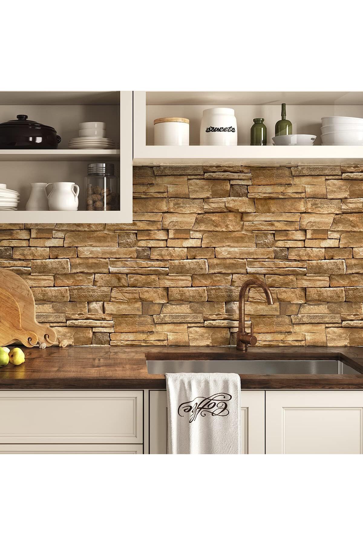Rabadon Foaie De Folie Adezivă Pentru Blat De Bucătărie, Model De Marmură, Autocolant De Acoperire Pentru Faianță 60 Cm X 100 Cm - 60 x 100