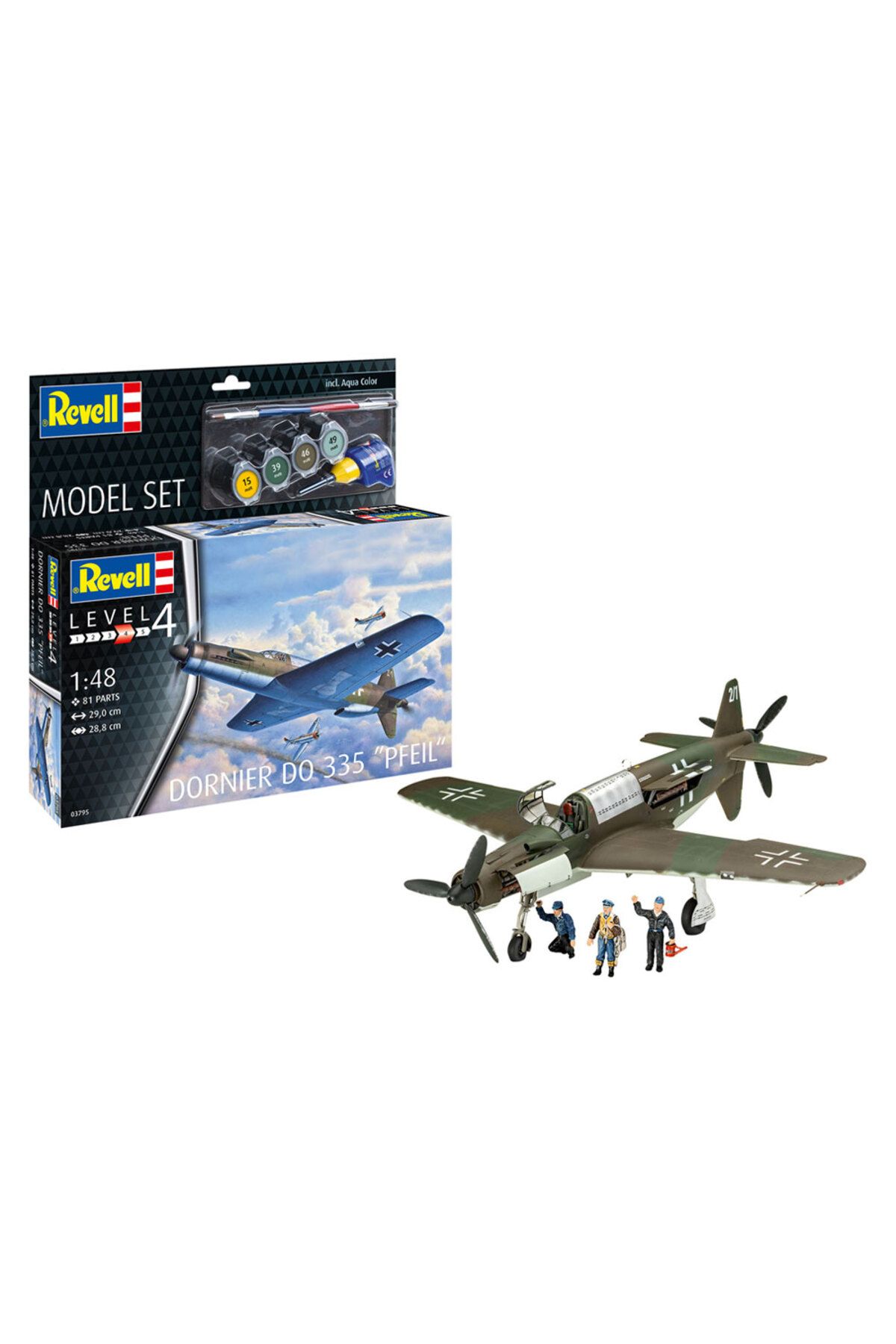 REVELL Model Set Uçak Model Set Dornier Do 335 Pfeil 63795