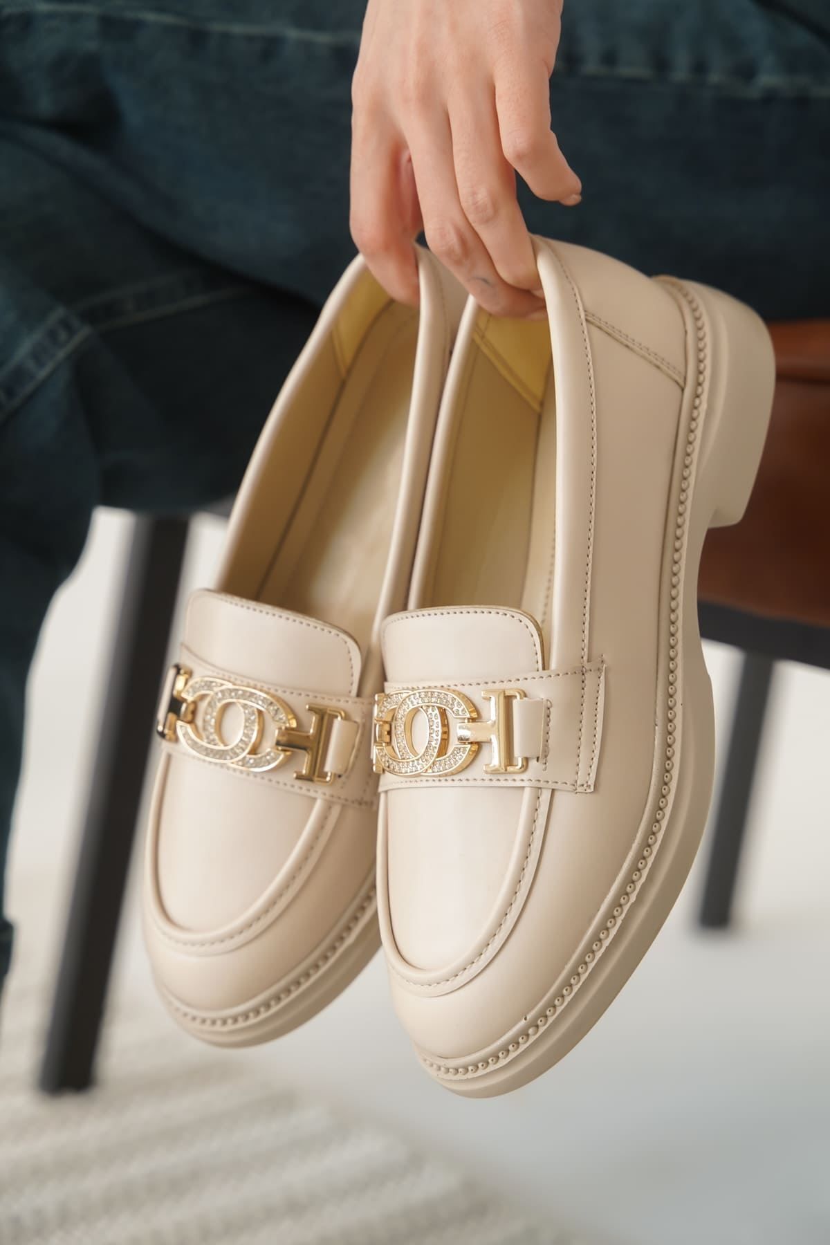 Zerenyus Vera Comfort Kadın Bej Loafer