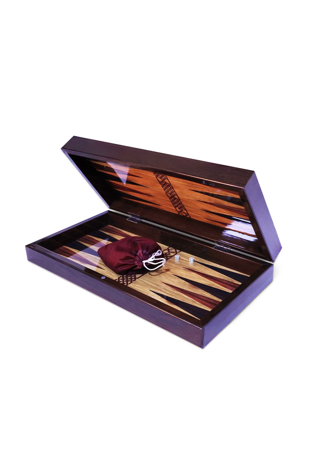Biggdesign-Bloom Backgammon |   Mdf Case with Anti-Scratch Floor, Magnets, Polyester Stamps 3