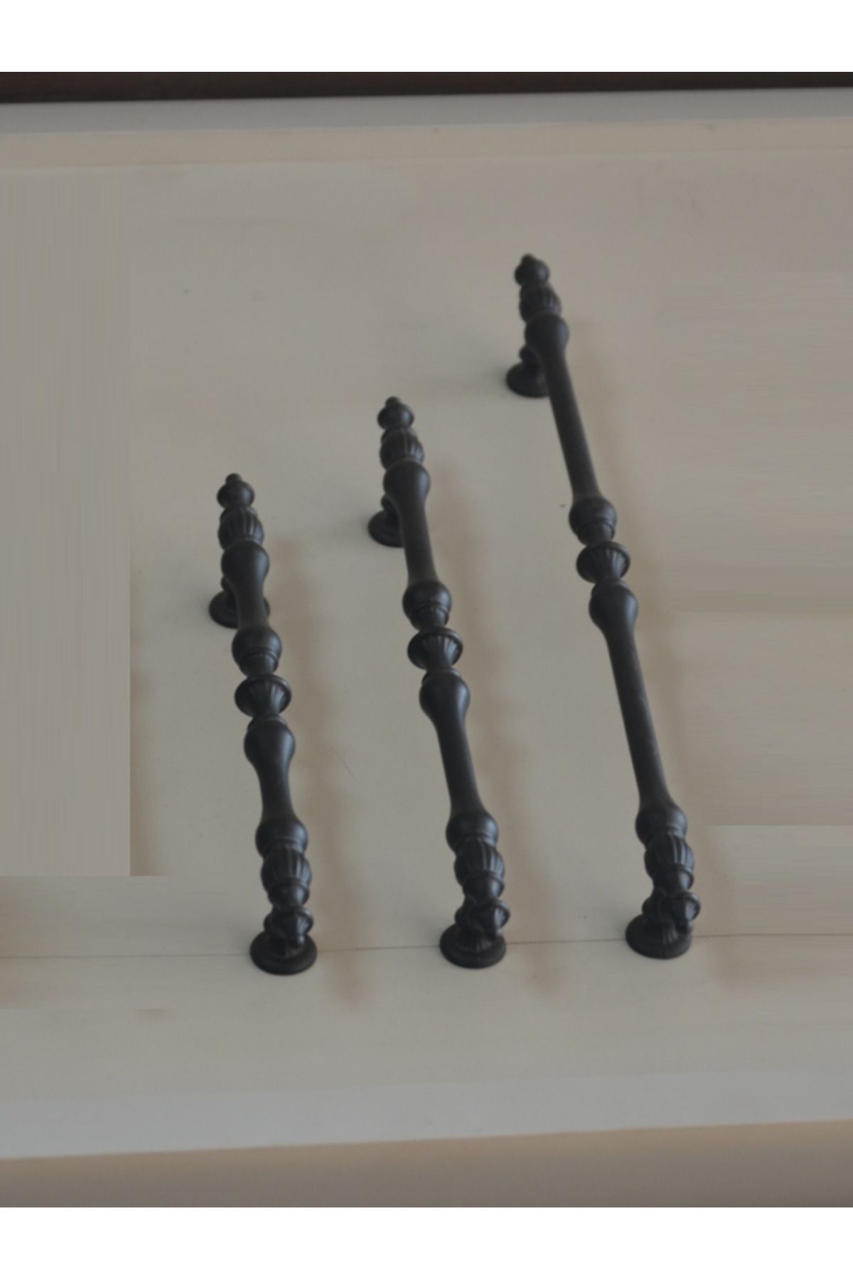 BafArt Mobilya Kulpu Kale 224mm Mat Siyah