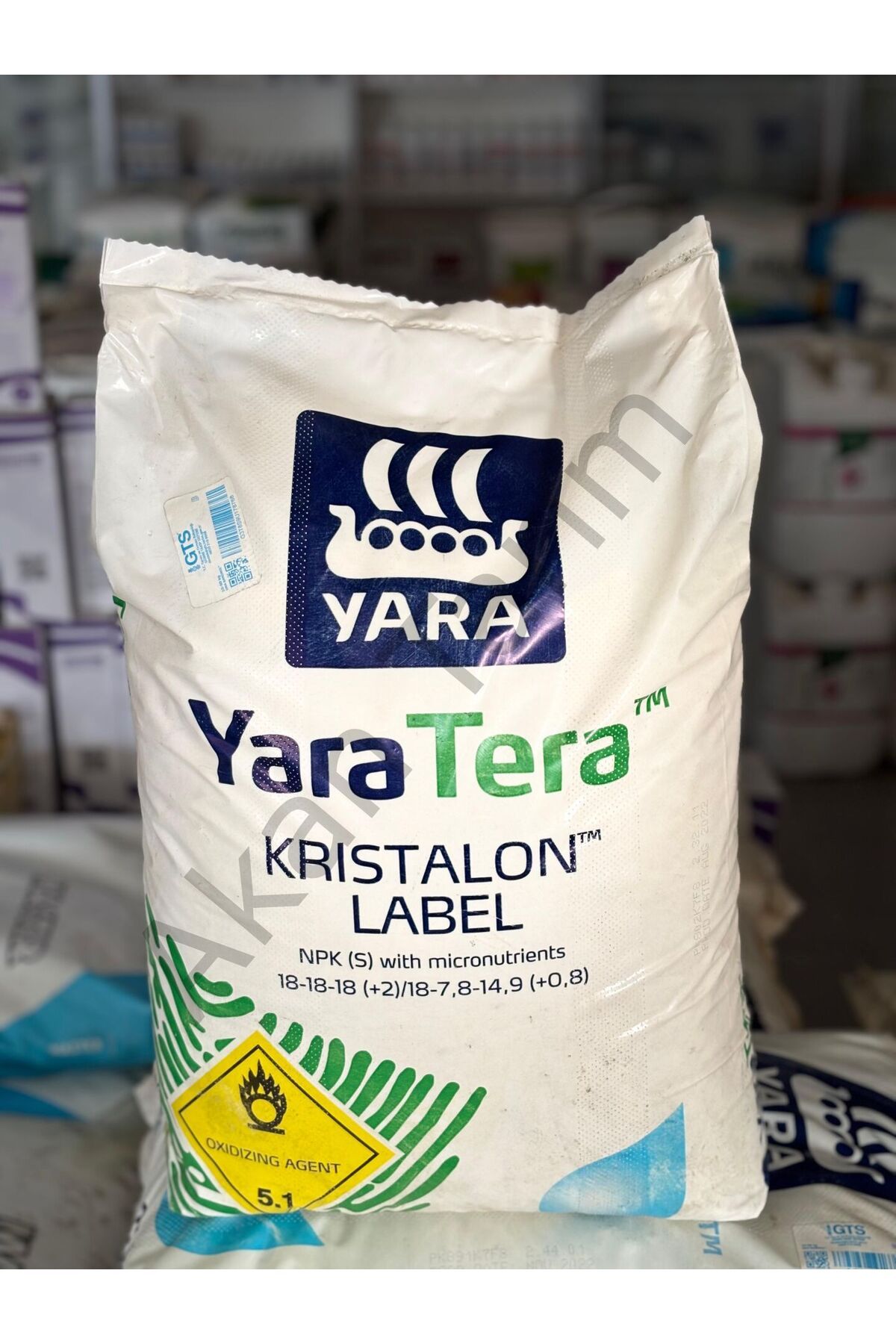 YaraTera Yara Tera Kristalon Label 18-18-18 NPK Gübre 25 KG