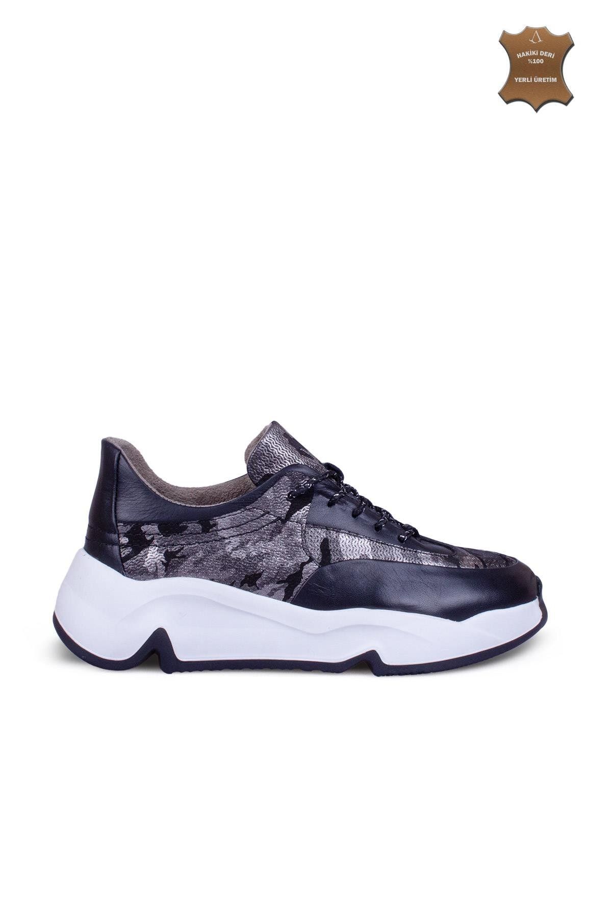 7ADIMDAAŞK Kadın Sneaker Hakiki Deri Ayakkabı 002Y25K1559