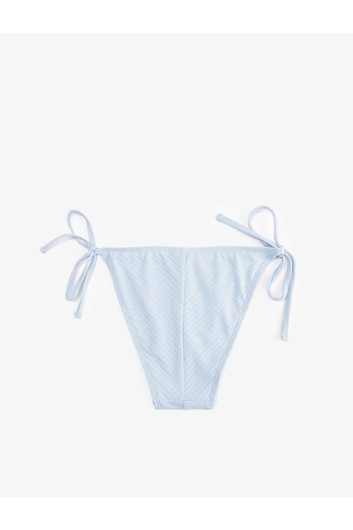 Koton-Glitter Textured Bikini Bottom with Drawstrings on the Sides 2