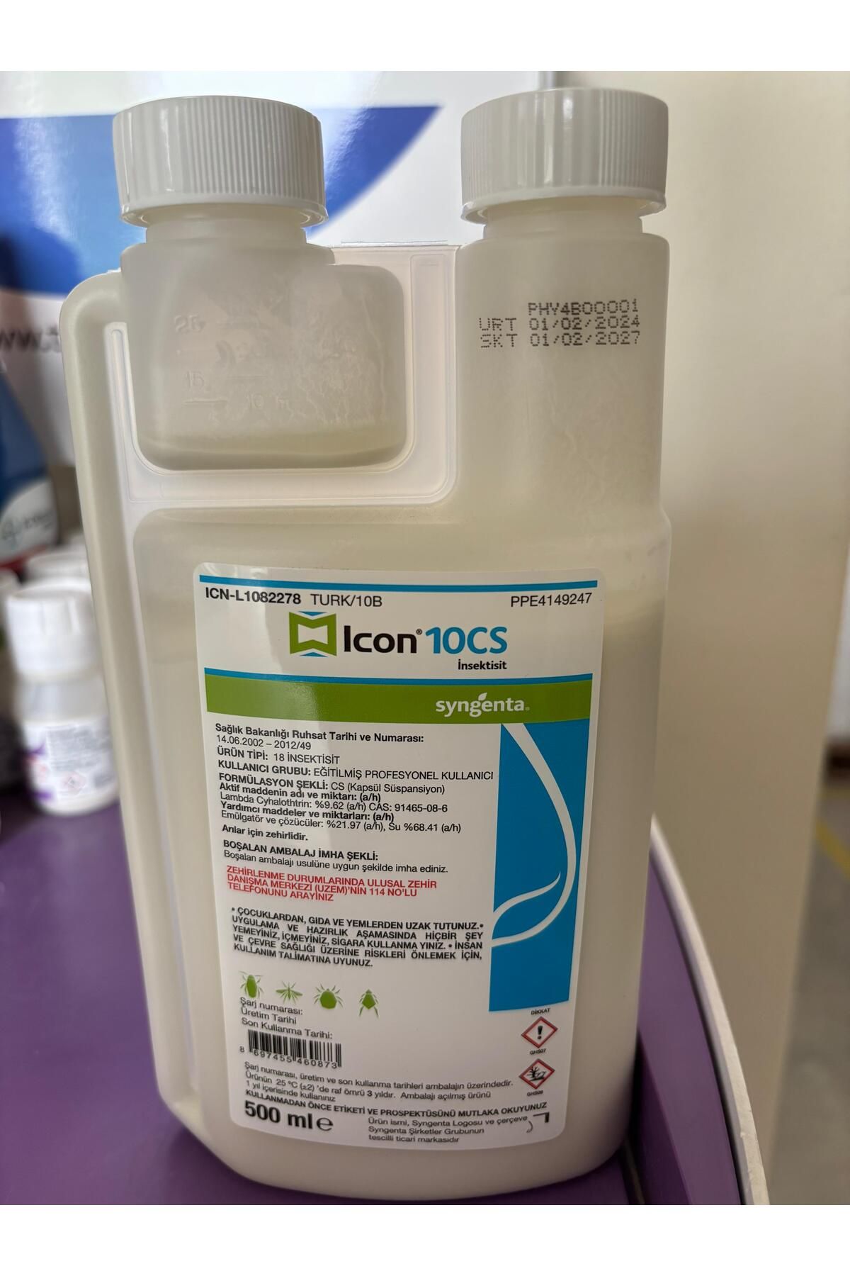 shop Icon 10 CS 500 ml Profesyonel Haşere İlacı- Karınca, Hamam böceği, Pire, Kene Tüm Haşerelerde Etkili