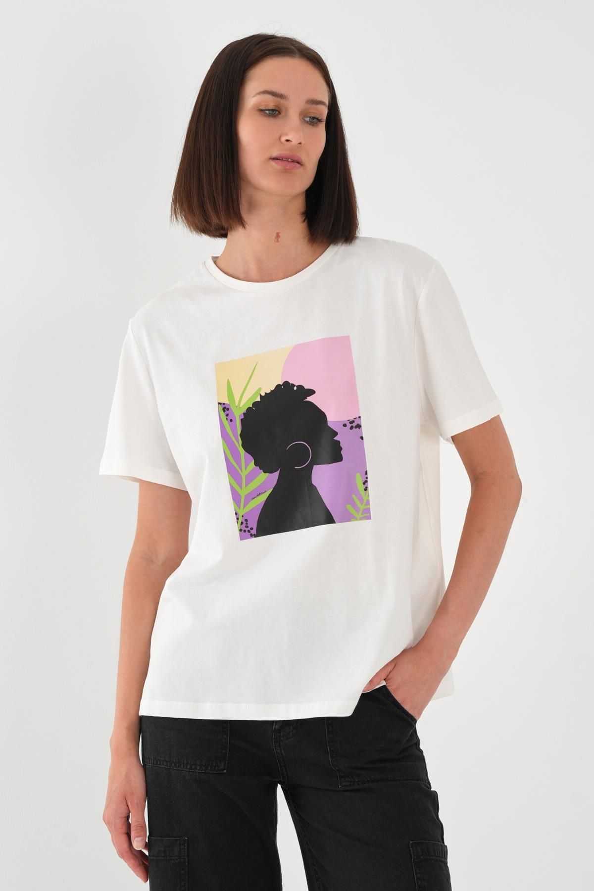 ALEXANDERGARDI Baskılı Kadın T-shirt