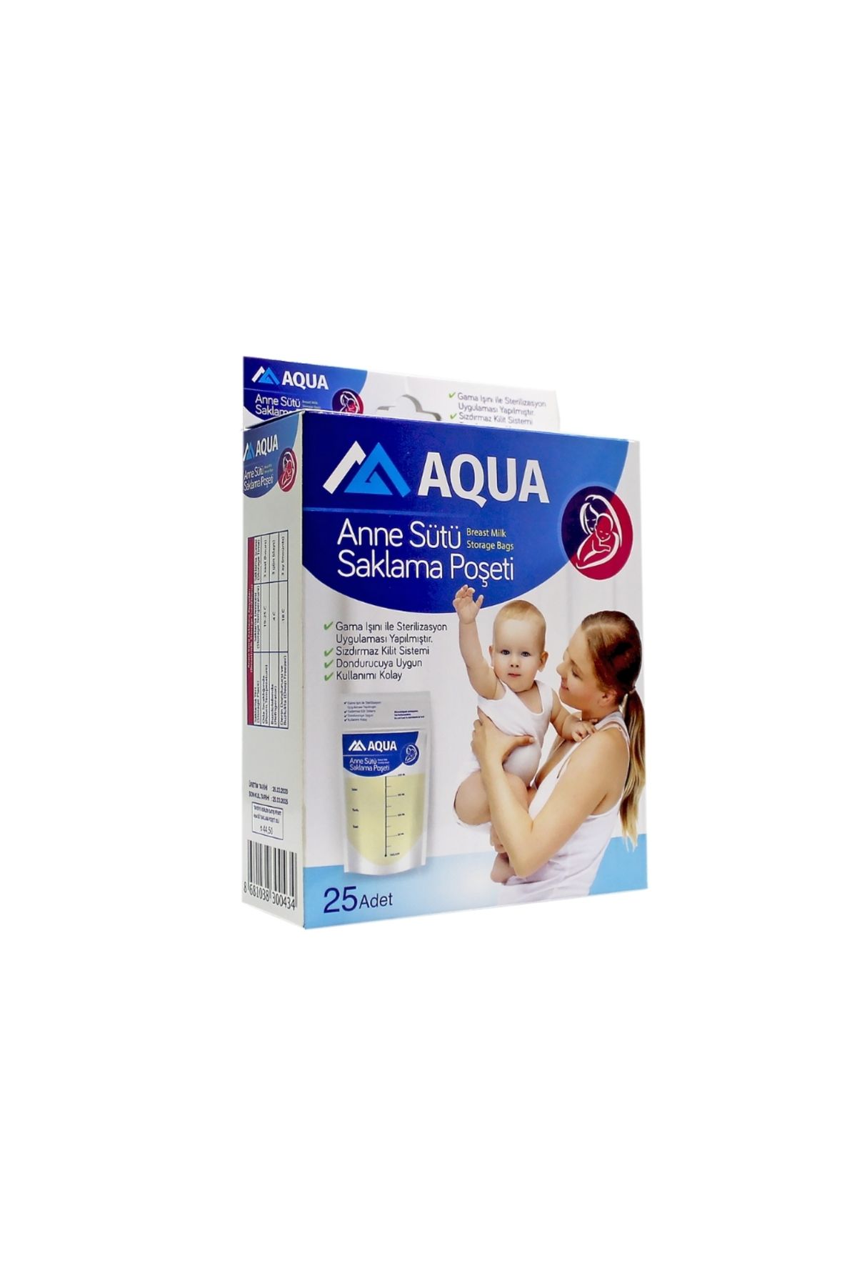 aqua medikal Aqua Anne Sütü Saklama Poşeti