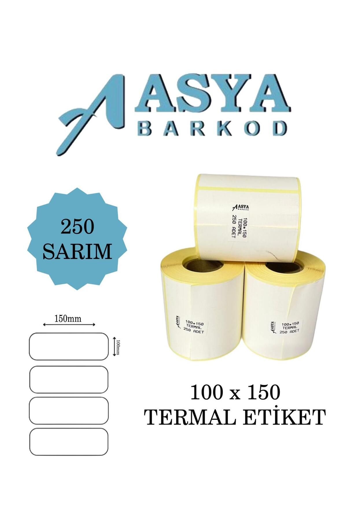 ASYA BARKOD 100 x 150 Termal Etiket 250 Sarım