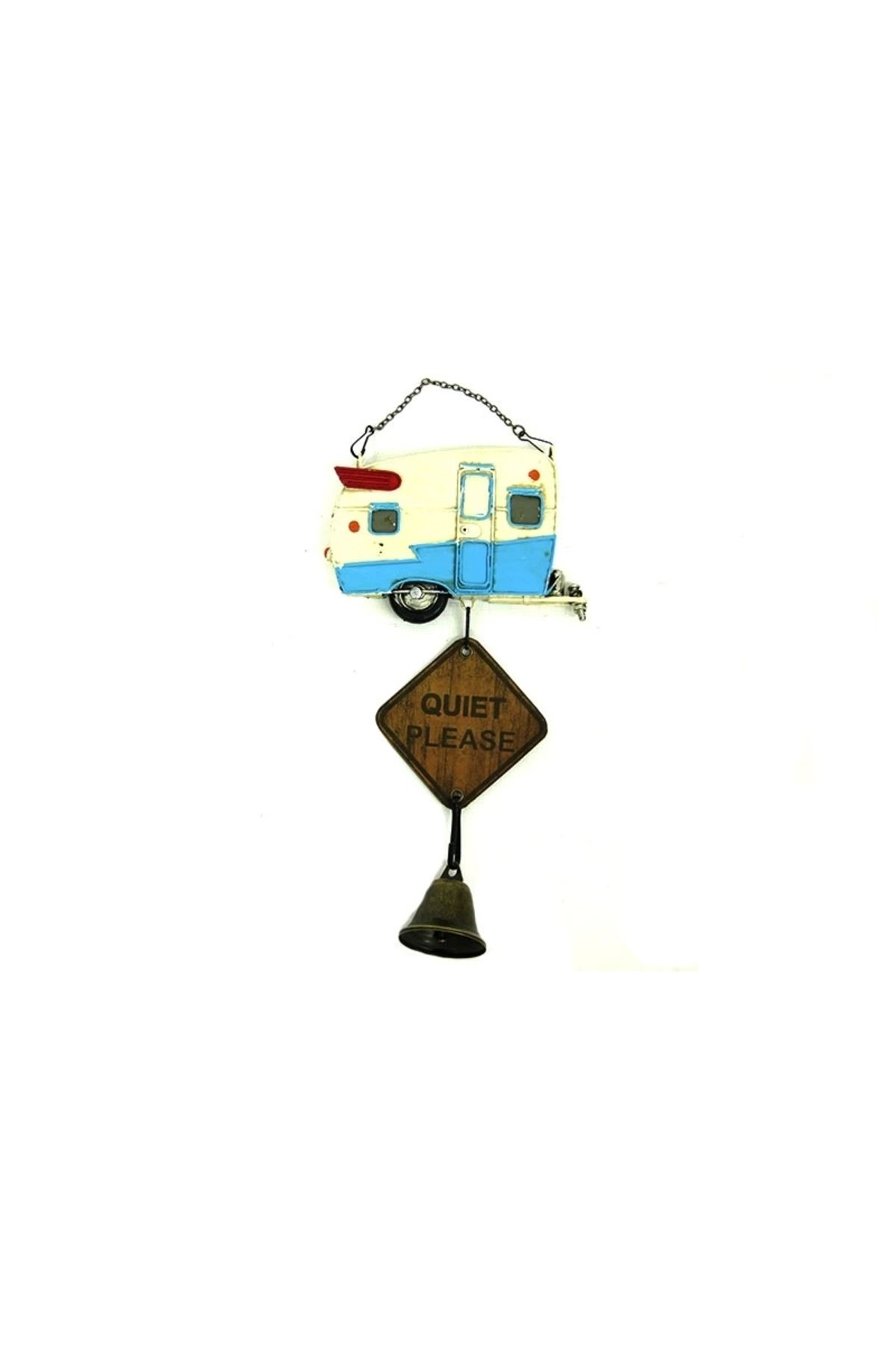 No8 Home Dekoratif Metal Karavan Lütfen Sessiz Olunuz