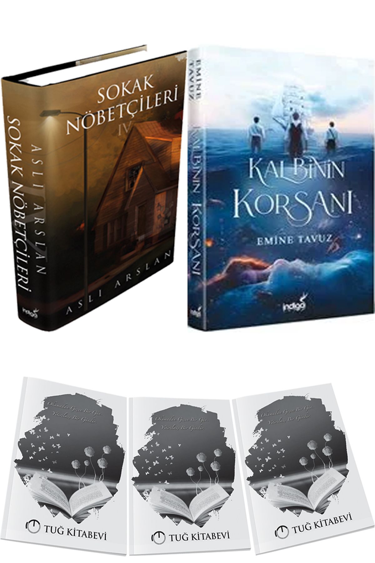 İndigo Kitap Sokak Nöbetçileri 4 Ciltli ve Kalbinin Korsanı Ciltli + Hediyeli