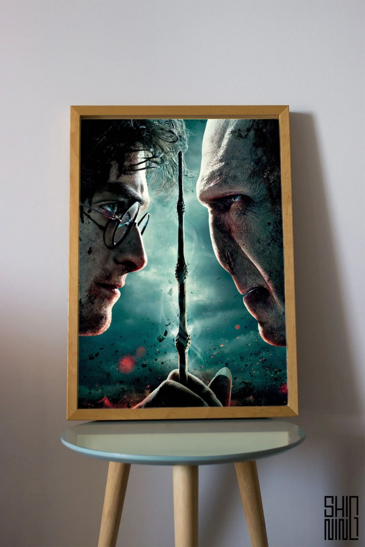Home Çerçeveli "HARRY&VOLDEMORT" HP Afiş Tablo