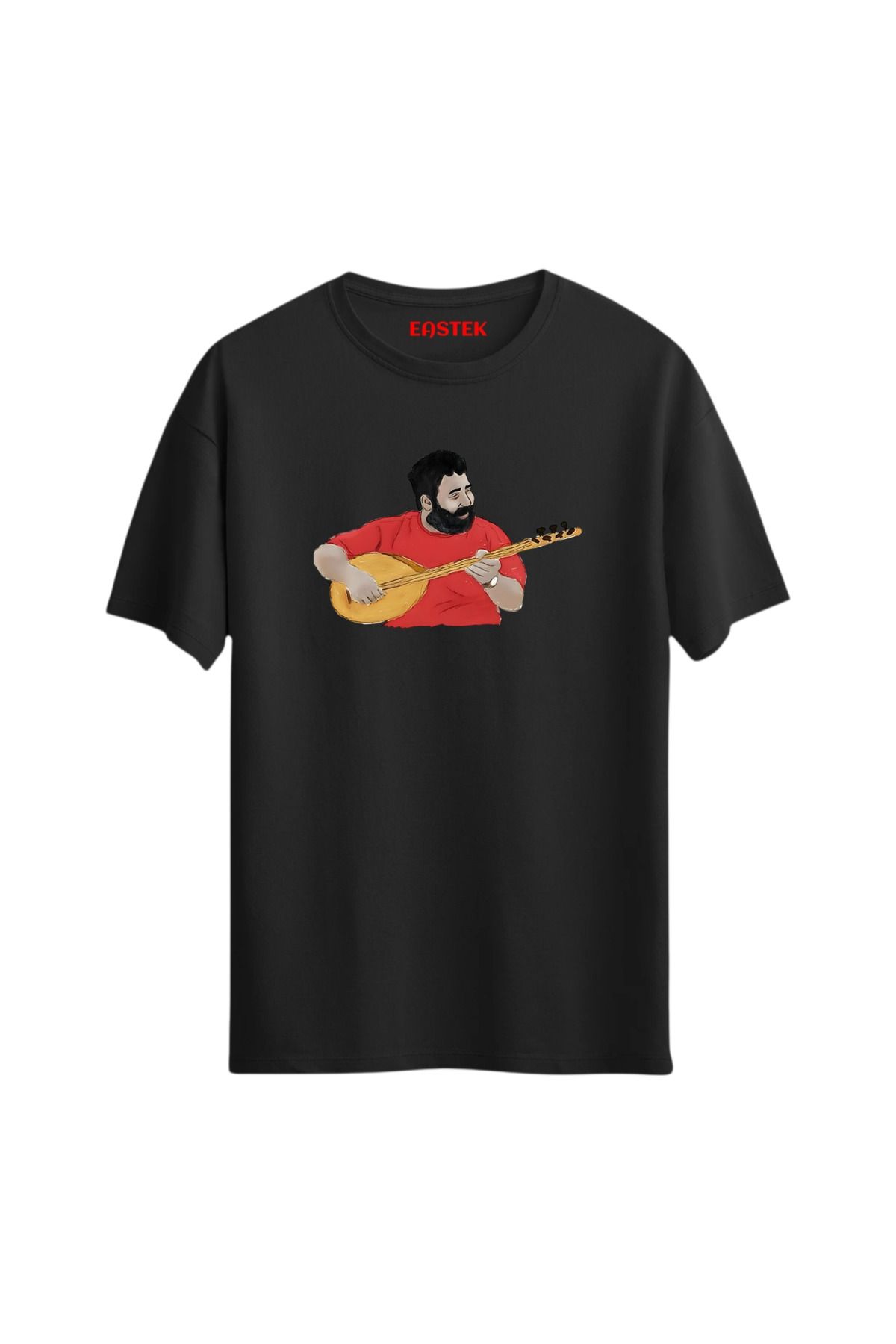 Eastek Ahmet Kaya Illustrations Baskılı T-Shirt