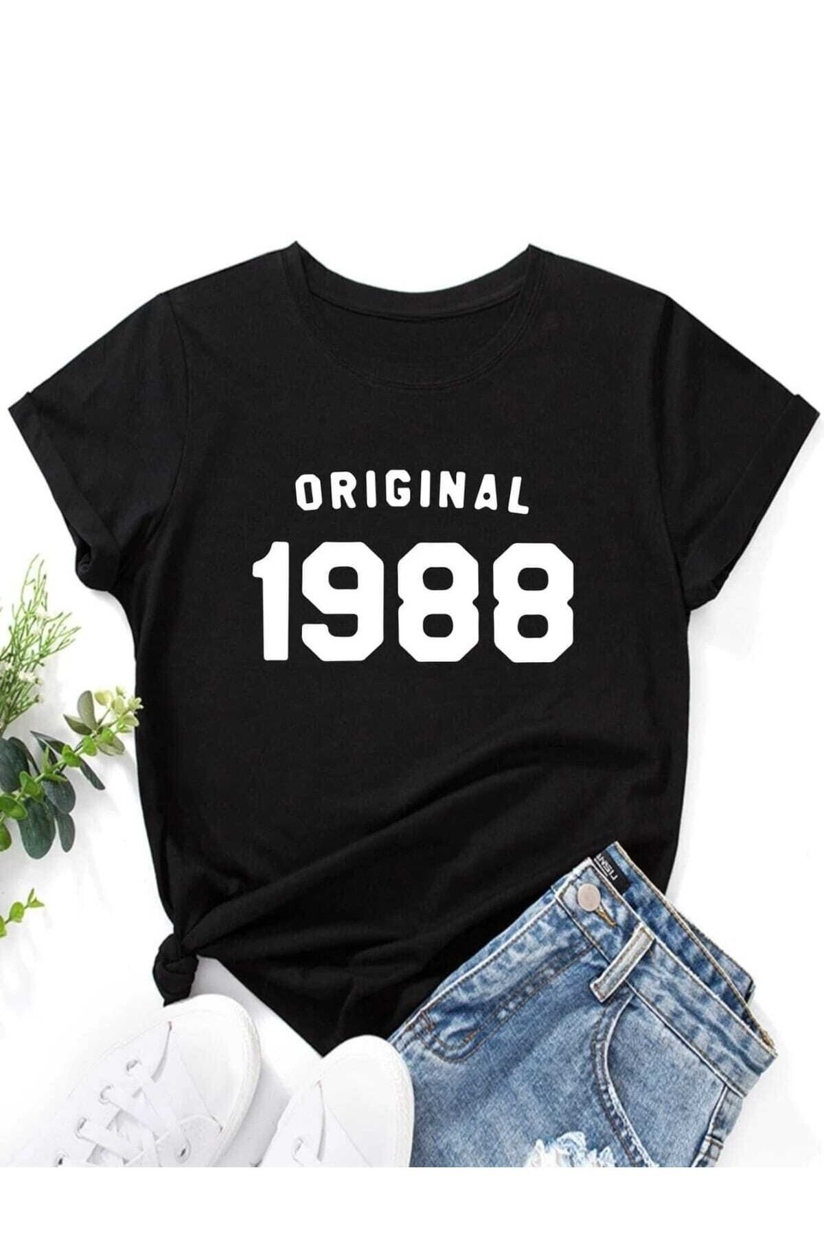 Boi 1988 Baskılı Oversize T-shirt Salaş Boyfirend