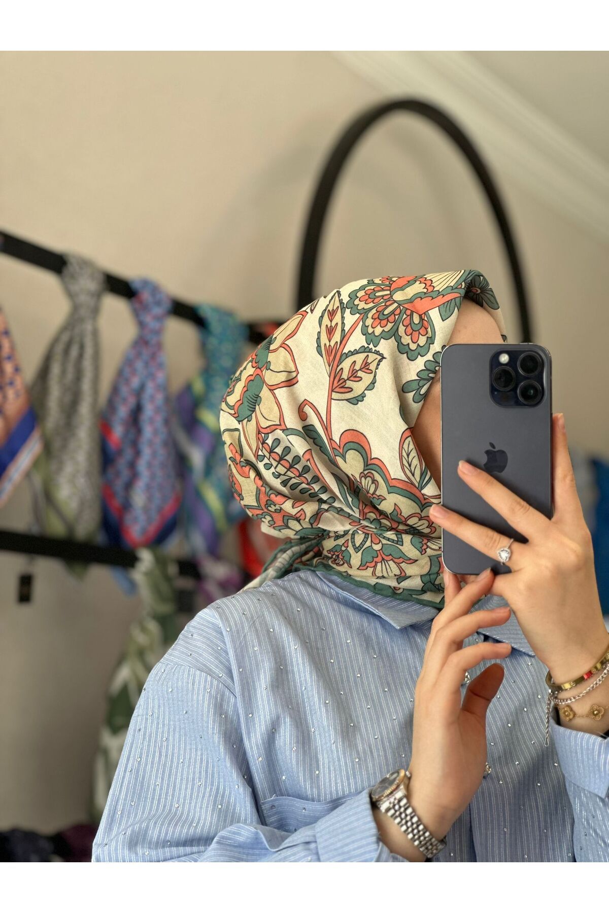 MONOOR OSMANLI ÇİÇEĞİ SOFT EŞARP