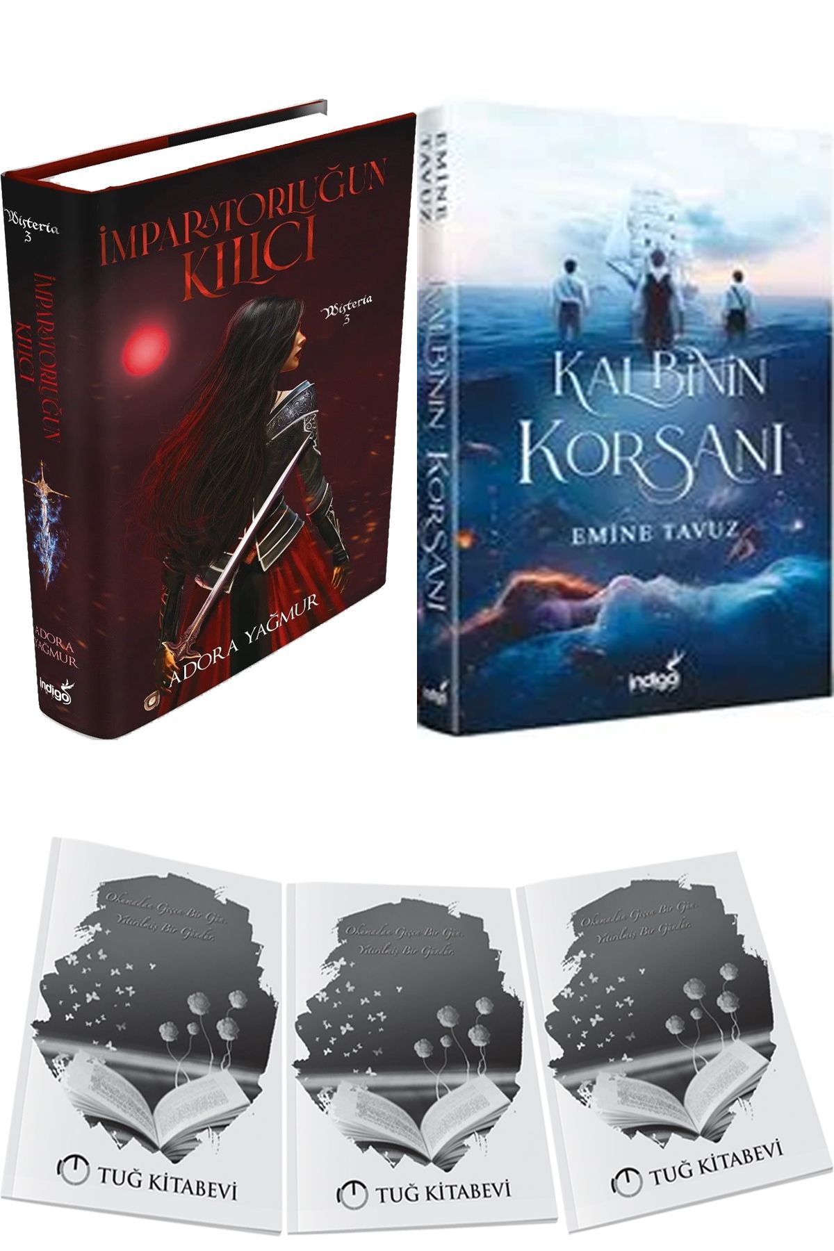 İndigo Kitap İmparatorluğun Kılıcı Ciltli ve Kalbinin Korsanı Ciltli + Hediyeli