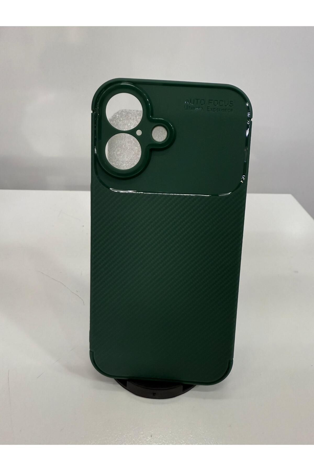 İnci İphone 16 karbon silikon kılıf