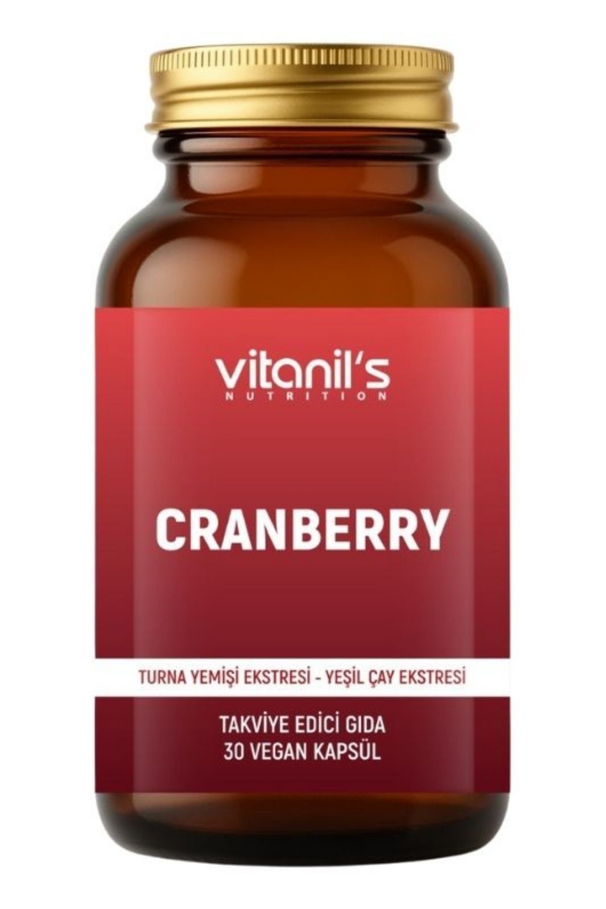 Vitanil's Nutrition Cranberry 30 Kapsül - (Yeşil Çay Ekstresi - İnülin)