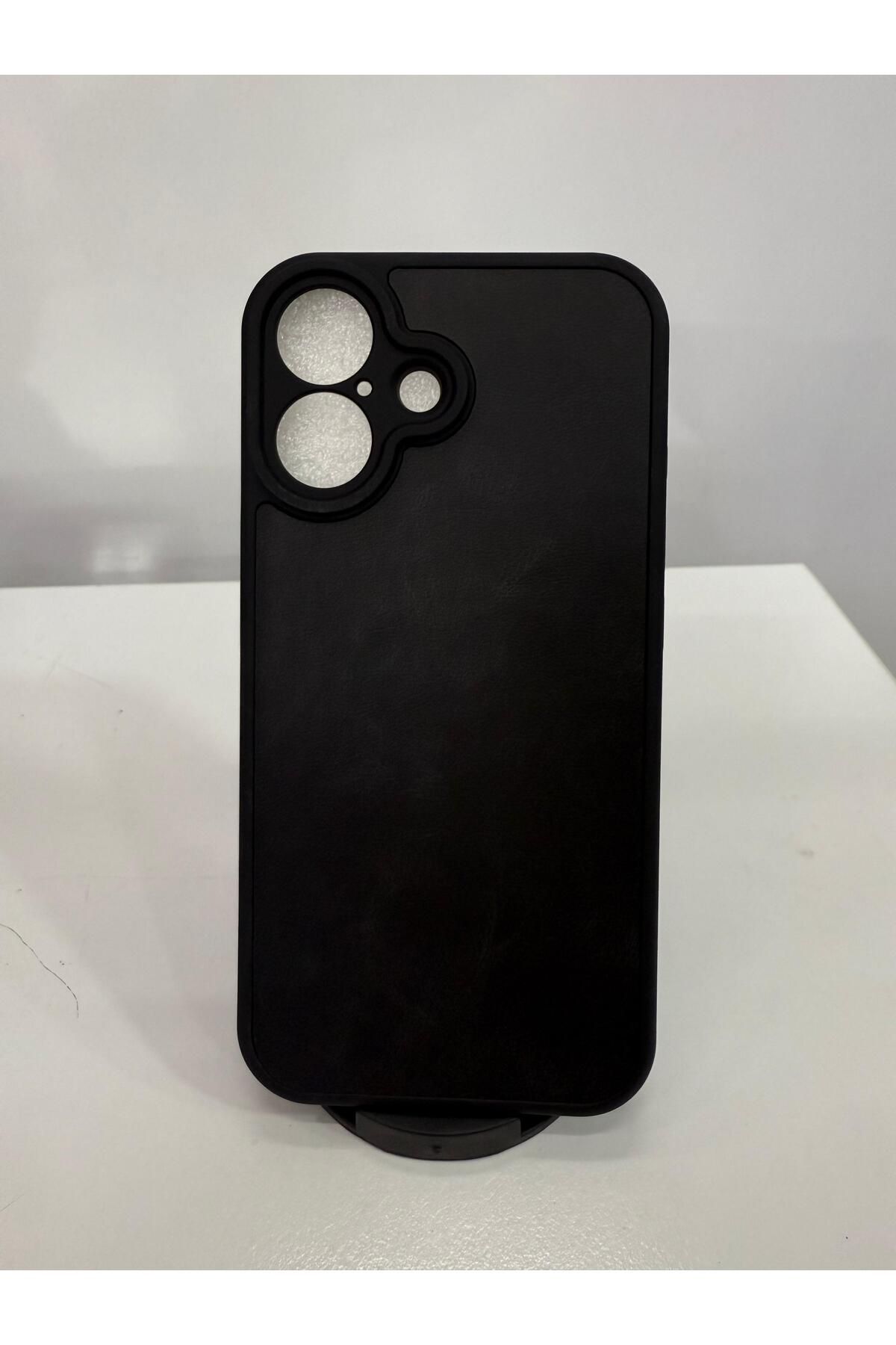 İnci İphone 16 deri silikonlu kılıf