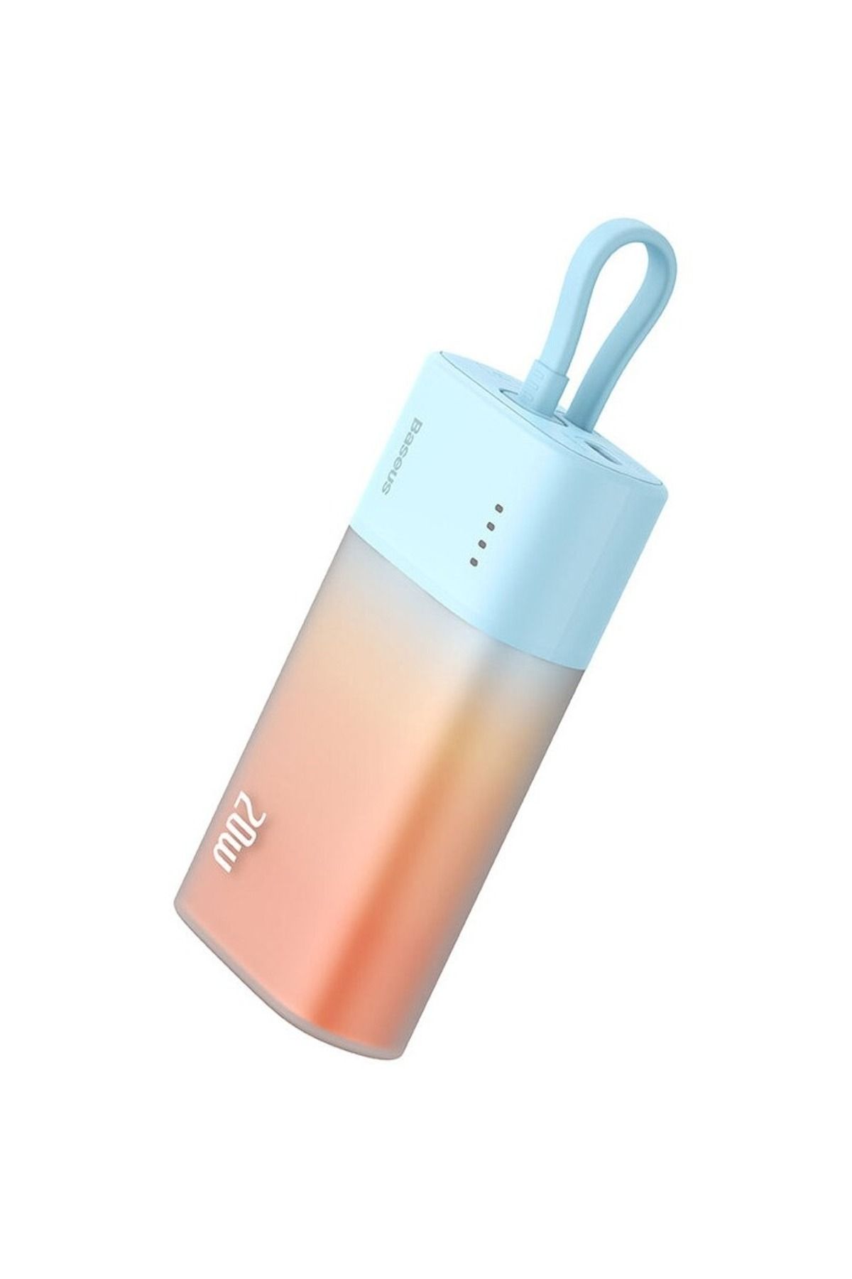 Baseus-Baseus Popsicle external battery 5200 mAh, 20W, USB-C, built-in cable, Orange 2
