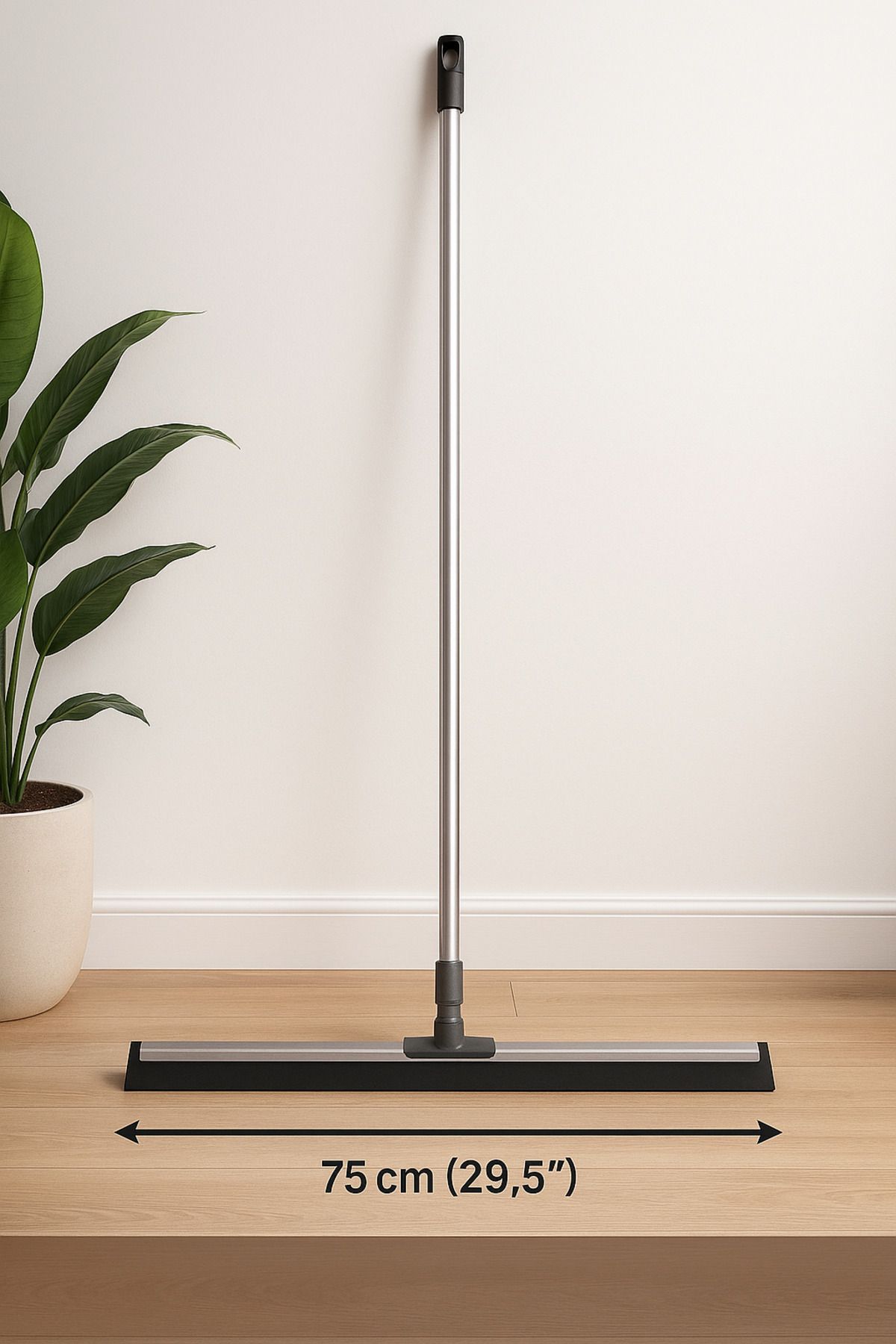 Metler 120 cm Saplı 75 cm Geniş Başlıklı Çekpas Seti | Metal Saplı Yer Kurulama ve Temizlik Aparatı