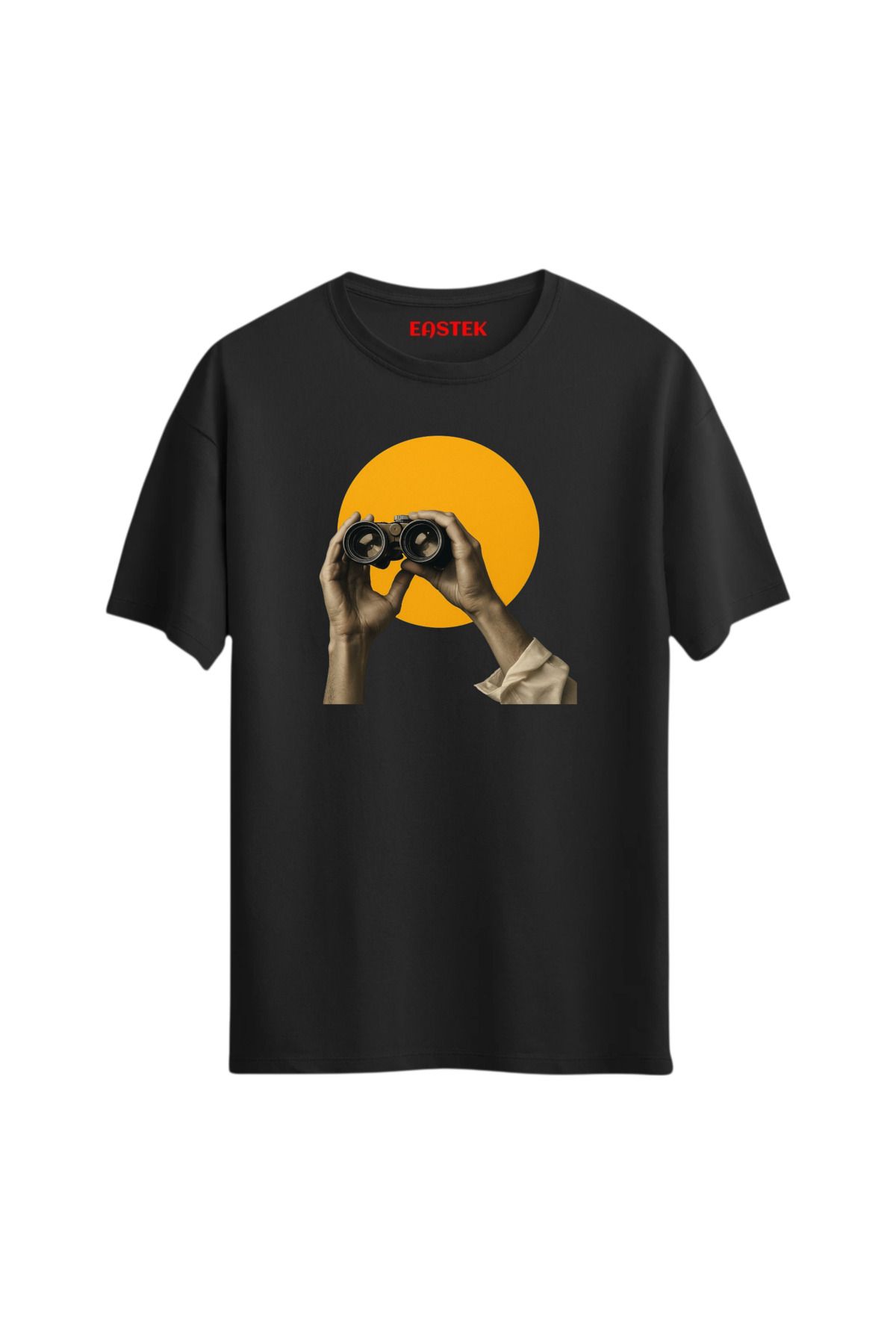 Eastek Yellow Focus Unisex Baskılı Tasarım Tshirt