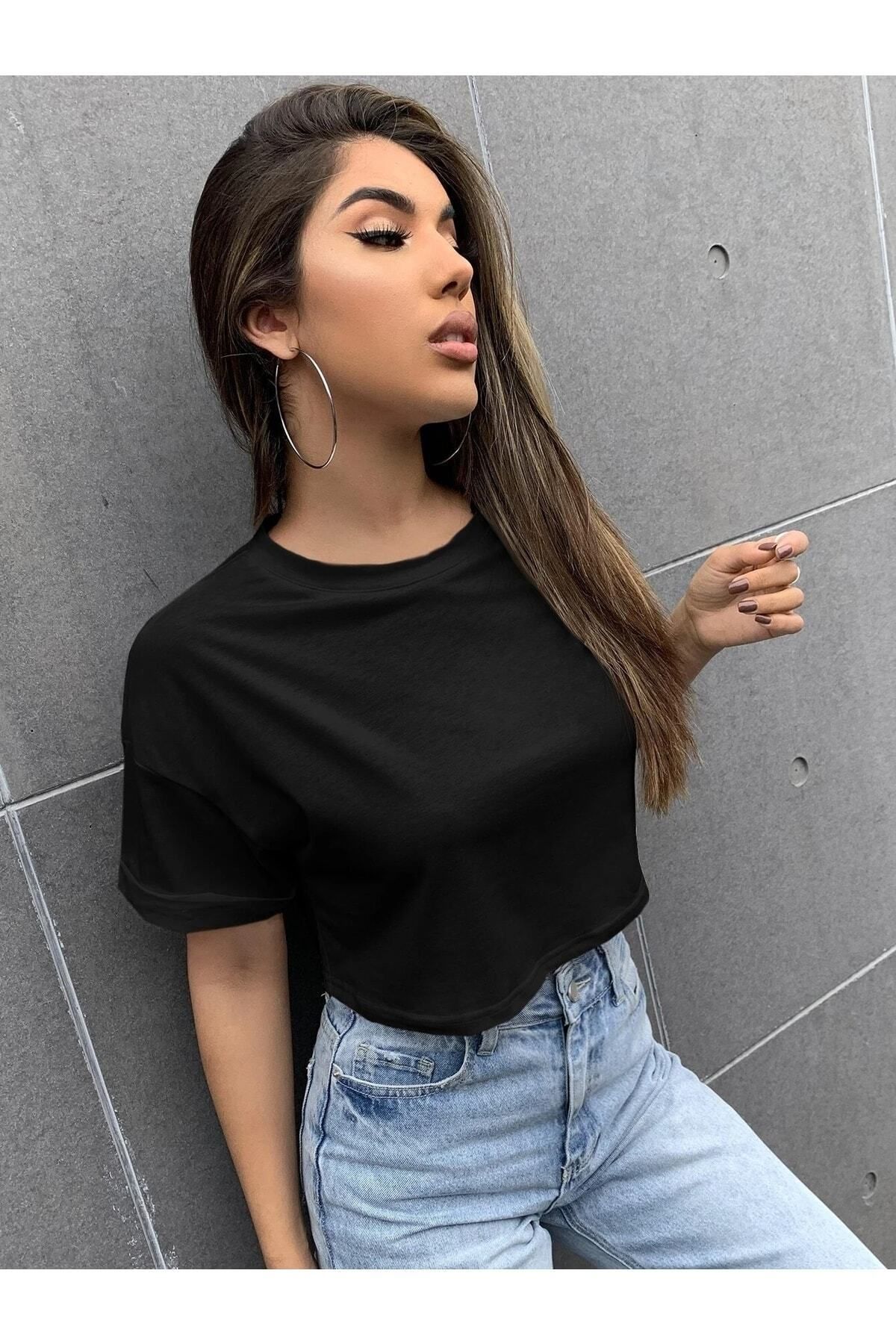 Boi Kadın / Kız Crop Oversize