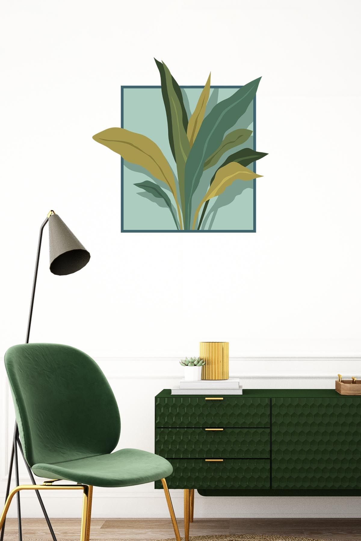 Akıllı Kağıt Ev Dekorasyon Bohem Sticker 60 x 60 cm (Model-55)