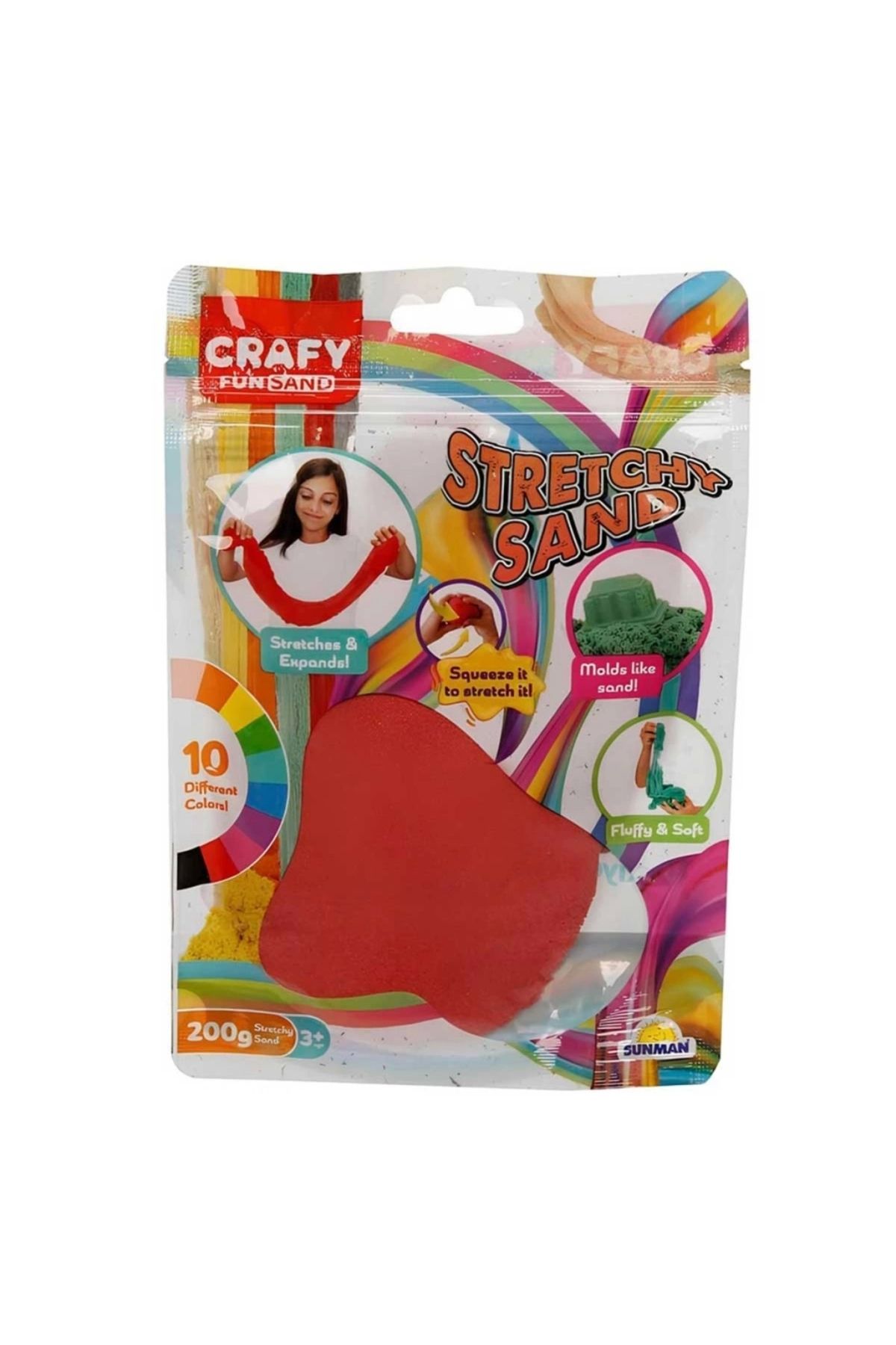 OurStyles Streç Oyun Kumu Kırmızı 200 gr