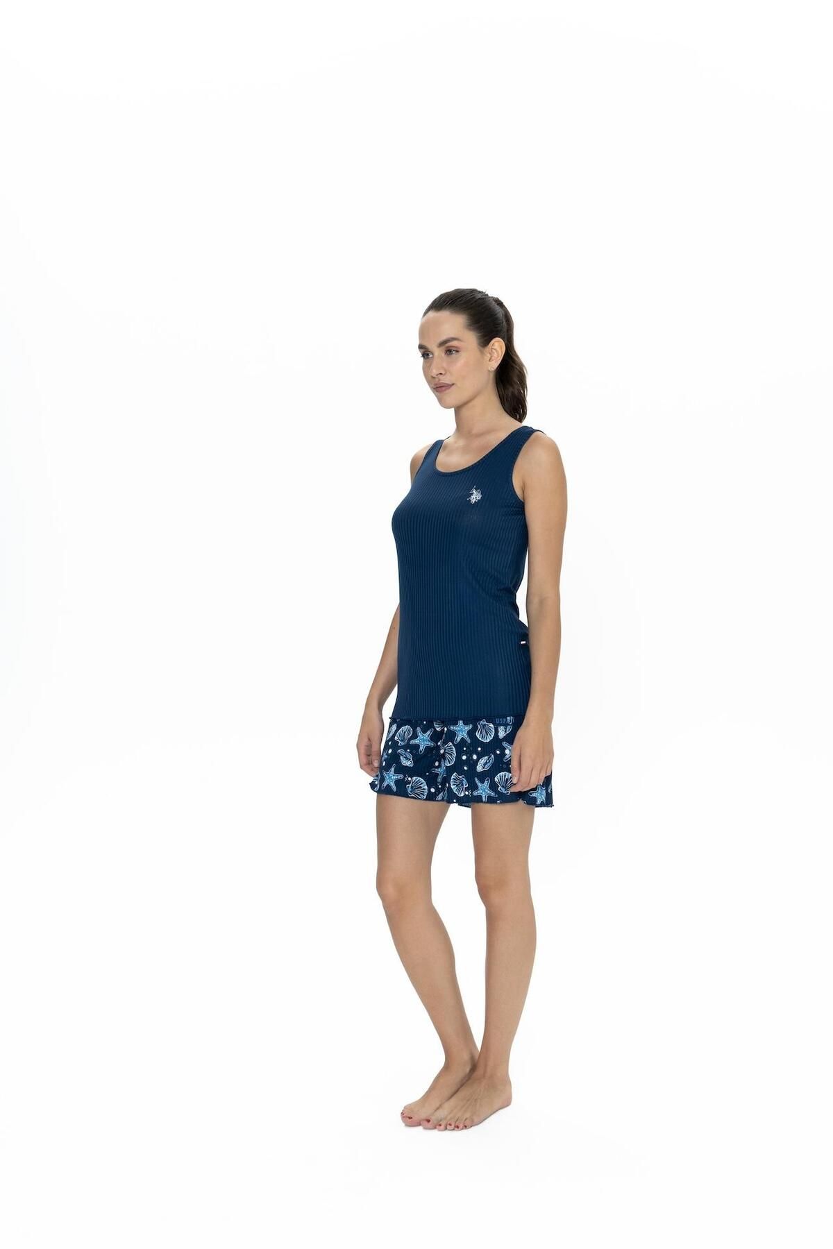 U.S. Polo Assn. Us Polo, Kadın Şortlu Takım, %95 viskon %5 likra