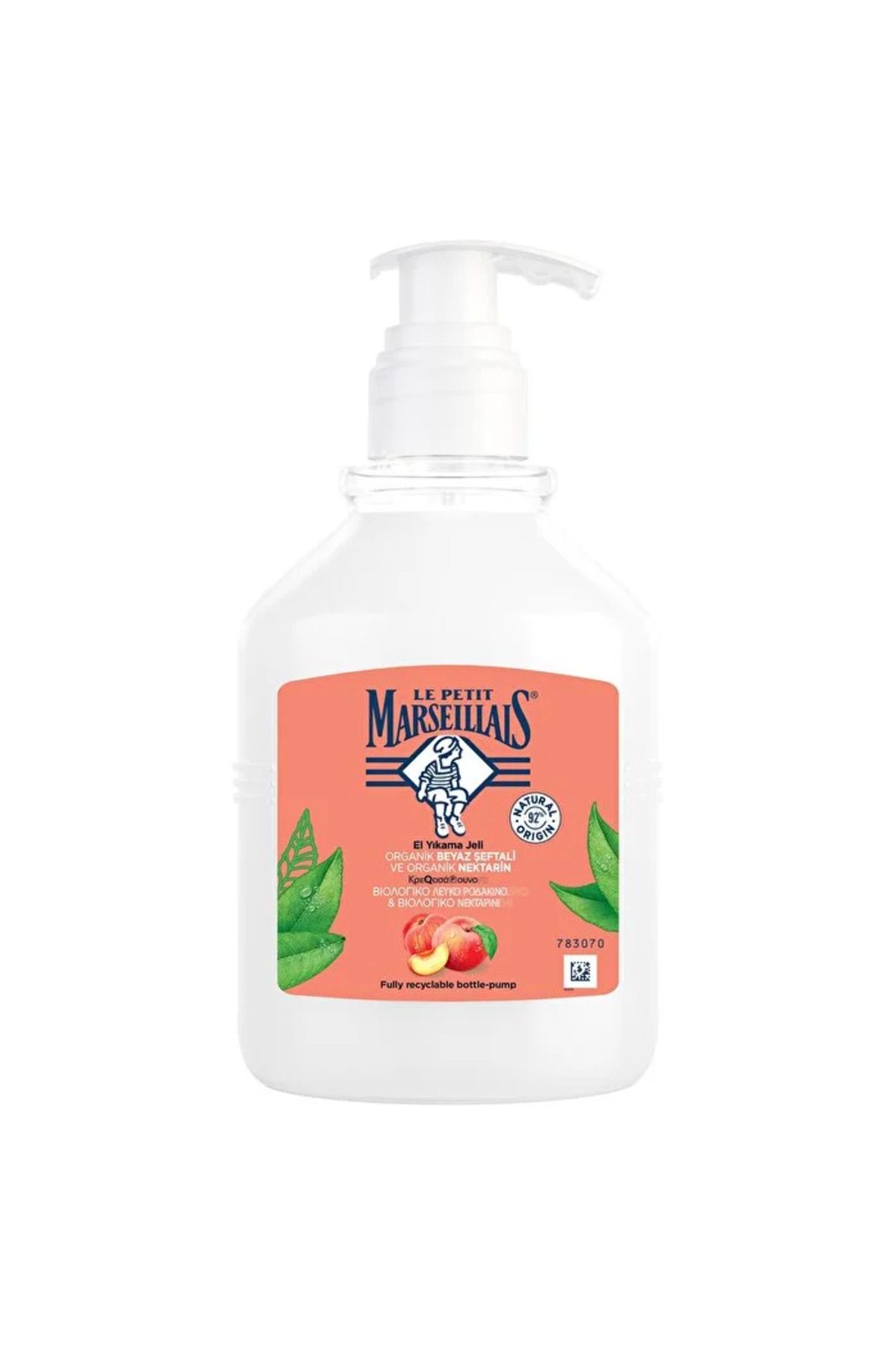 Le Petit Marseillais Sıvı Sabun - Organik Beyaz Şeftali ve Nektarin - 500 ml