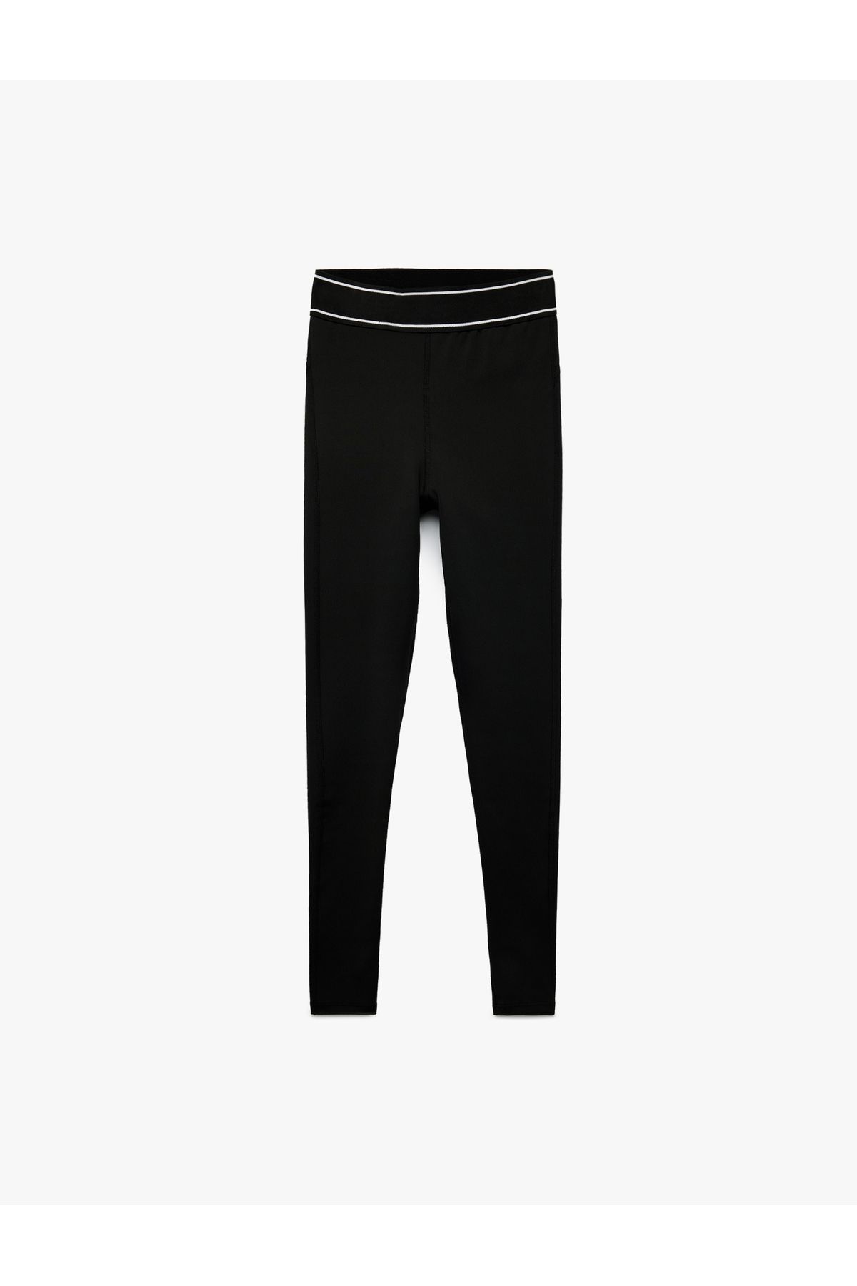 Koton Yüksek Bel Skinny Fit Çizgi Detaylı Spor Tayt