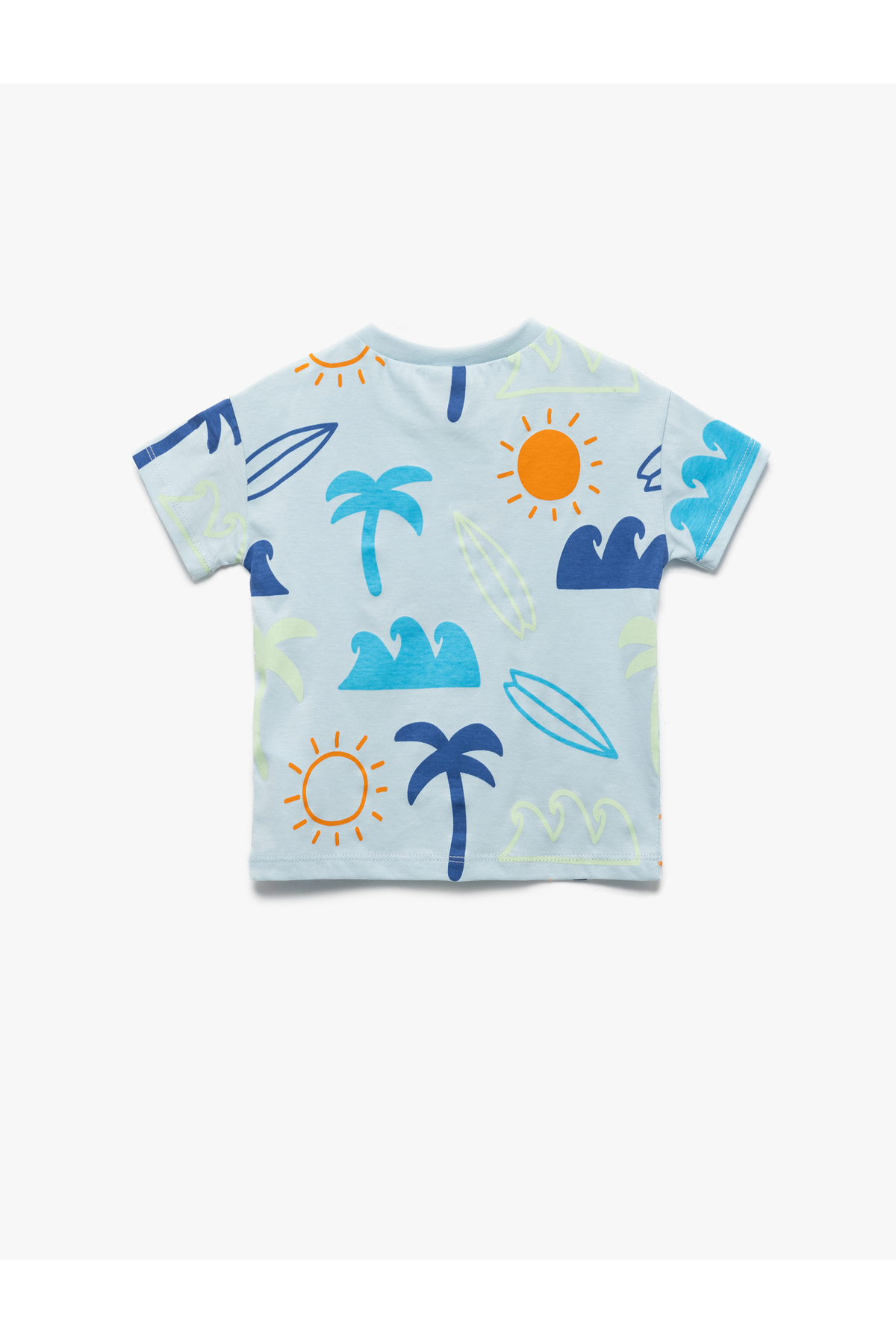 Koton Pamuklu Kısa Kollu Bisiklet Yaka Baskılı Tişört fotoğrafı 2 (önizleme)