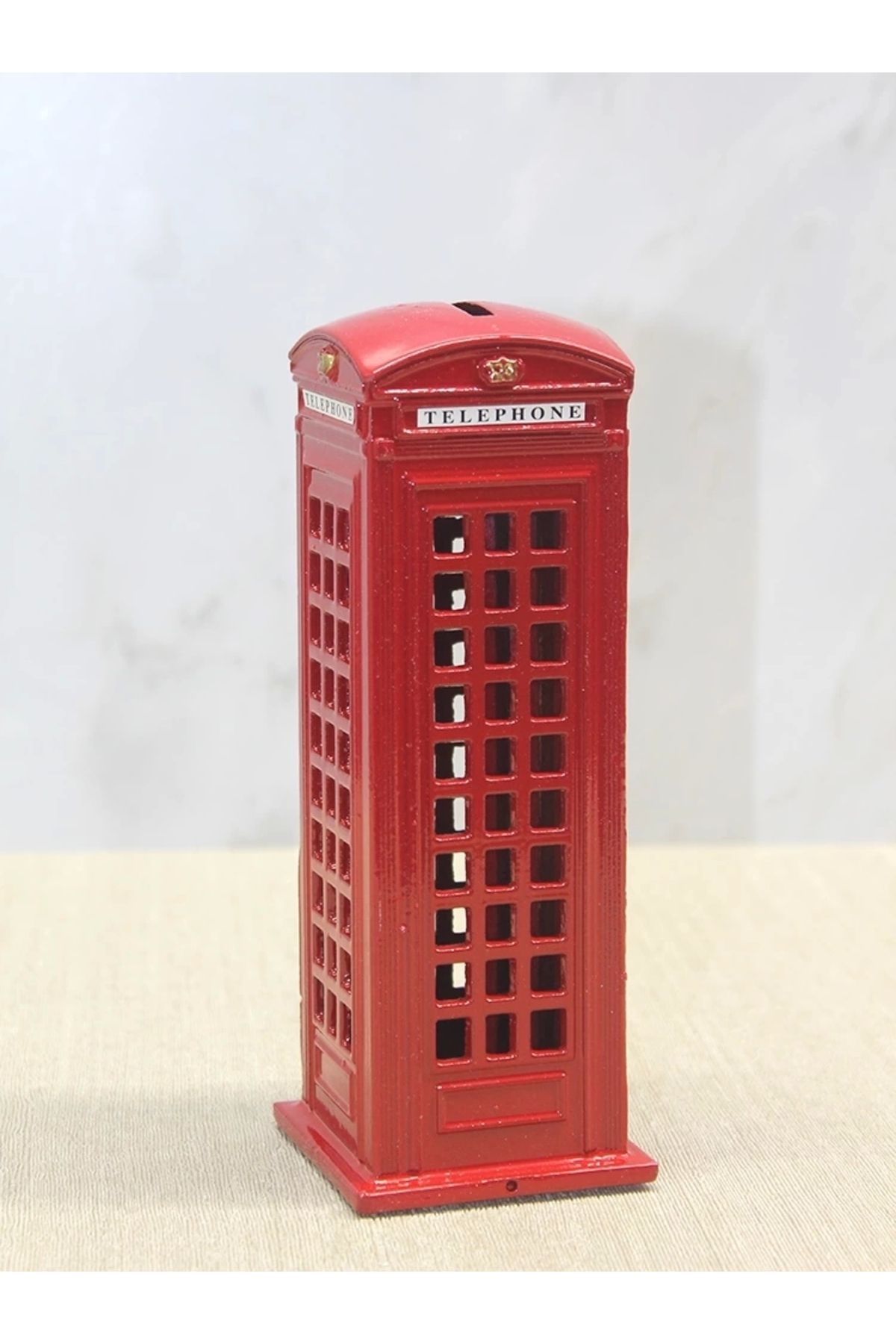 No8 Home Dekoratif Metal Telefon Kulübesi Kumbara Alk3468