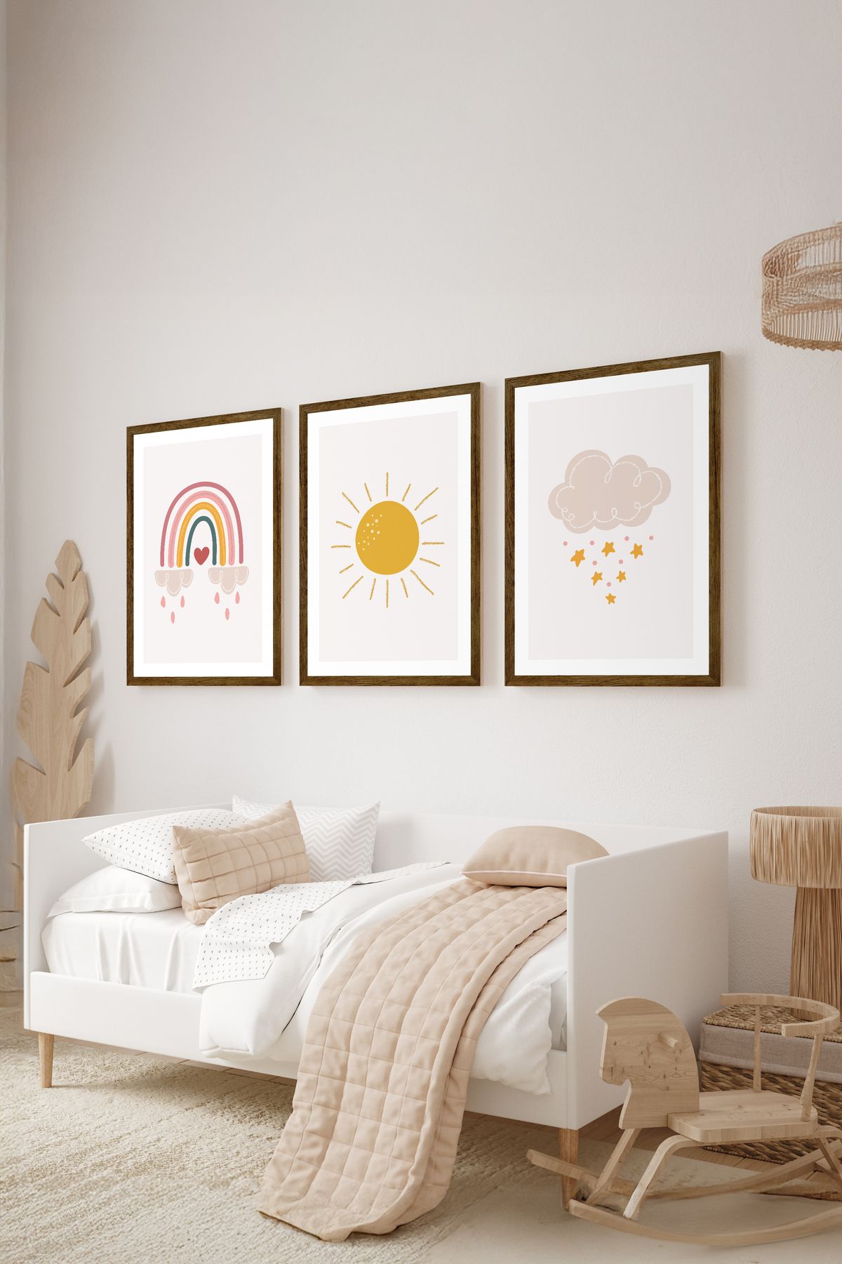 artflow 3 Parça Çerçeve Görünümlü Mdf Tablo Seti