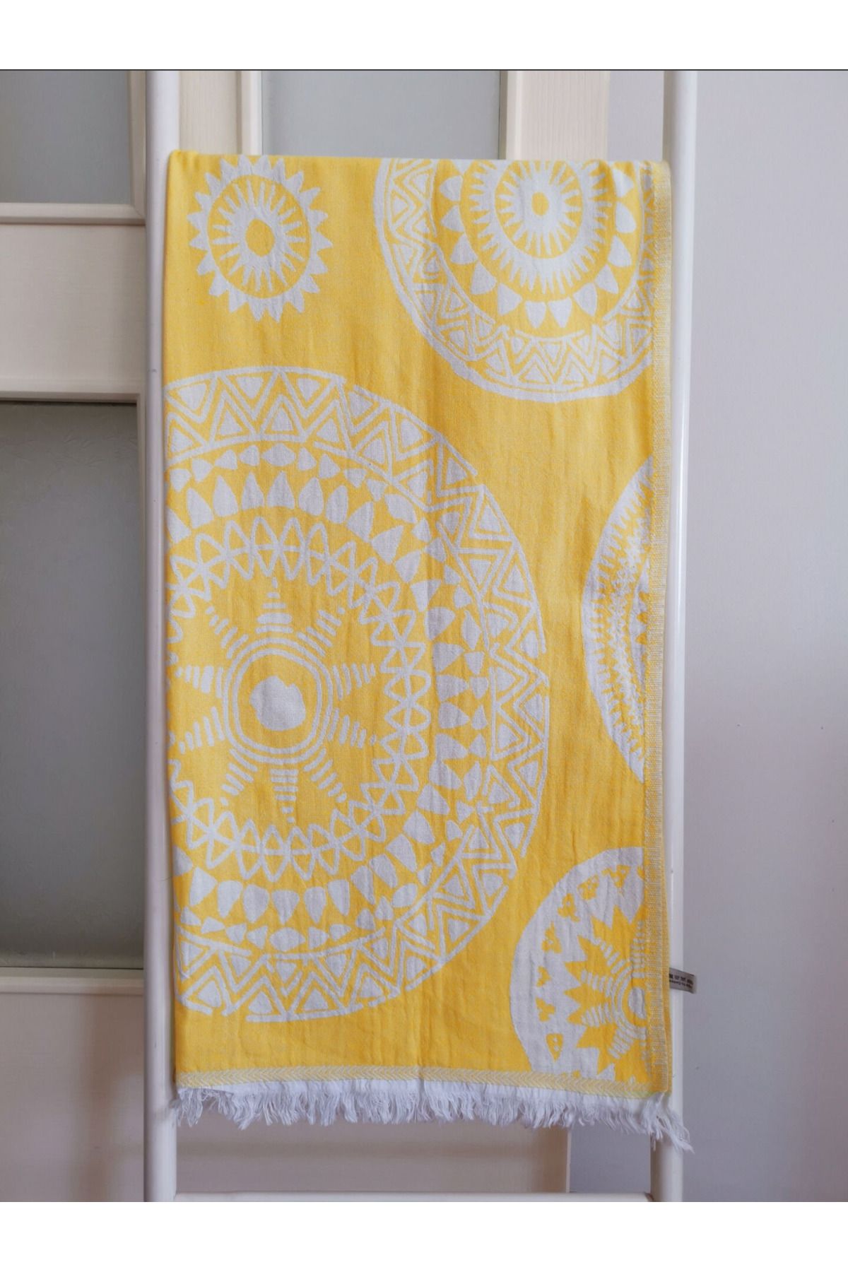 trloom Peştemal, 90x180, Banyo Havlusu, Plaj Havlusu, Çift Katlı Galaksi Sarı