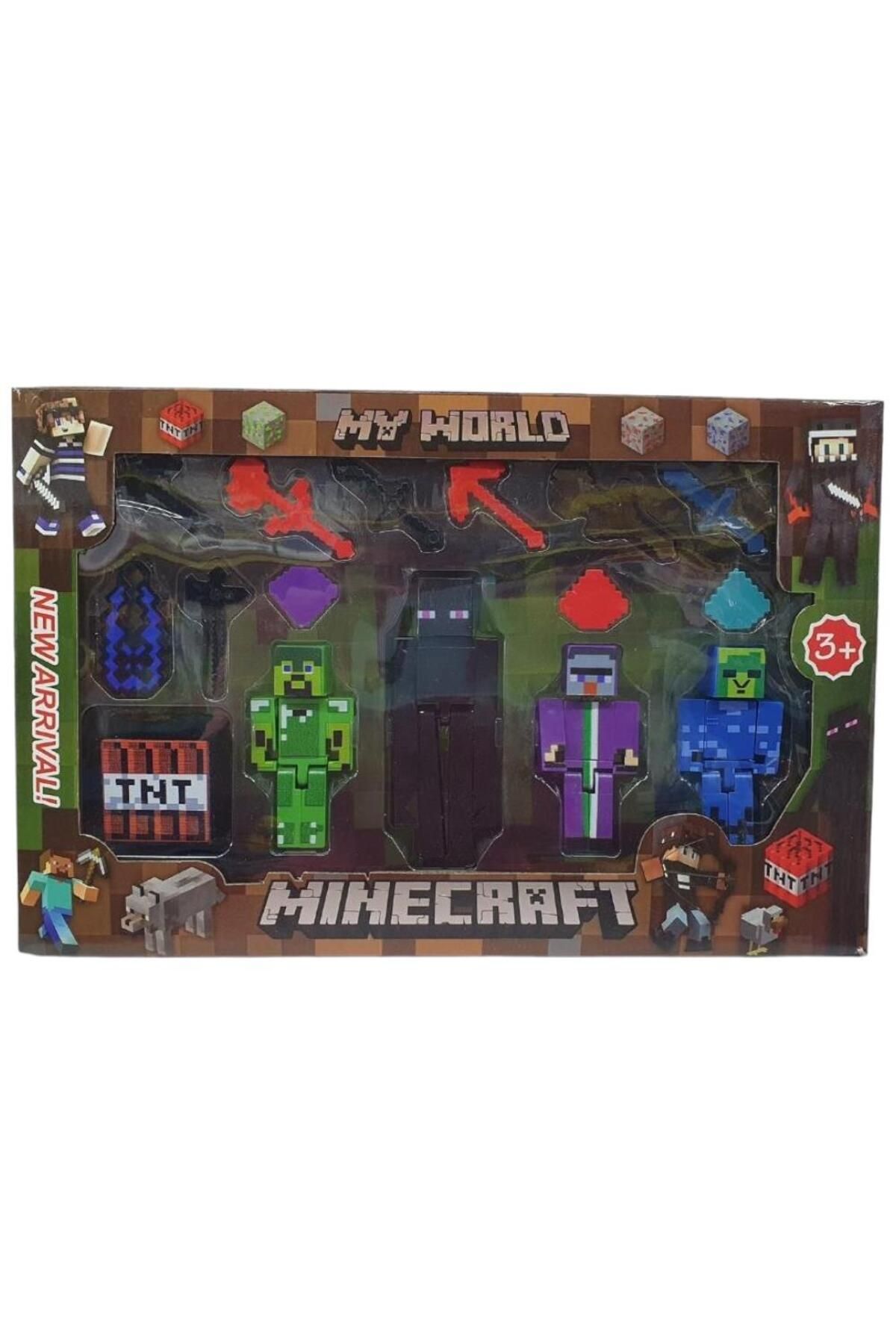 MURAHZE Minecraft 4 lü Figür ve Aksesuarları