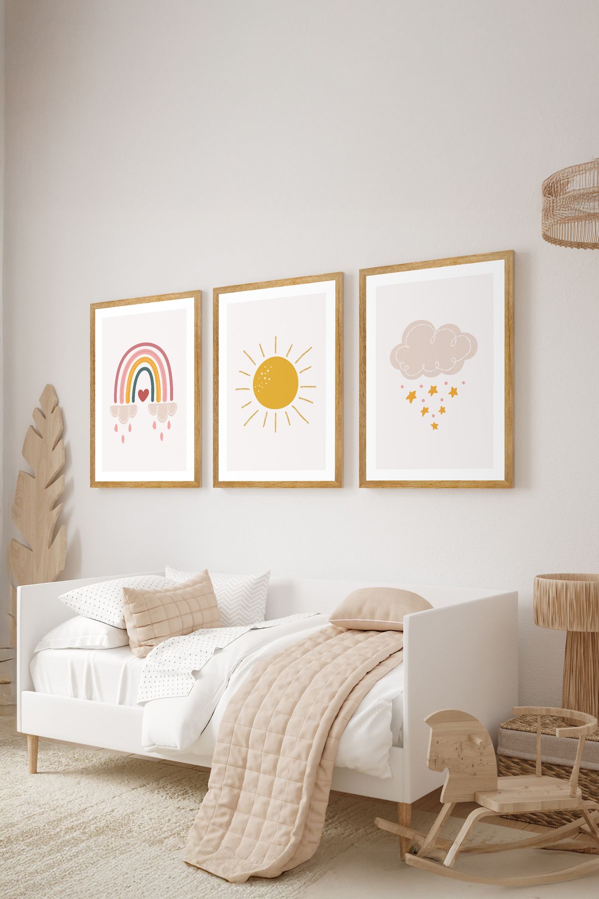 artflow 3 Parça Çerçeve Görünümlü Mdf Tablo Seti