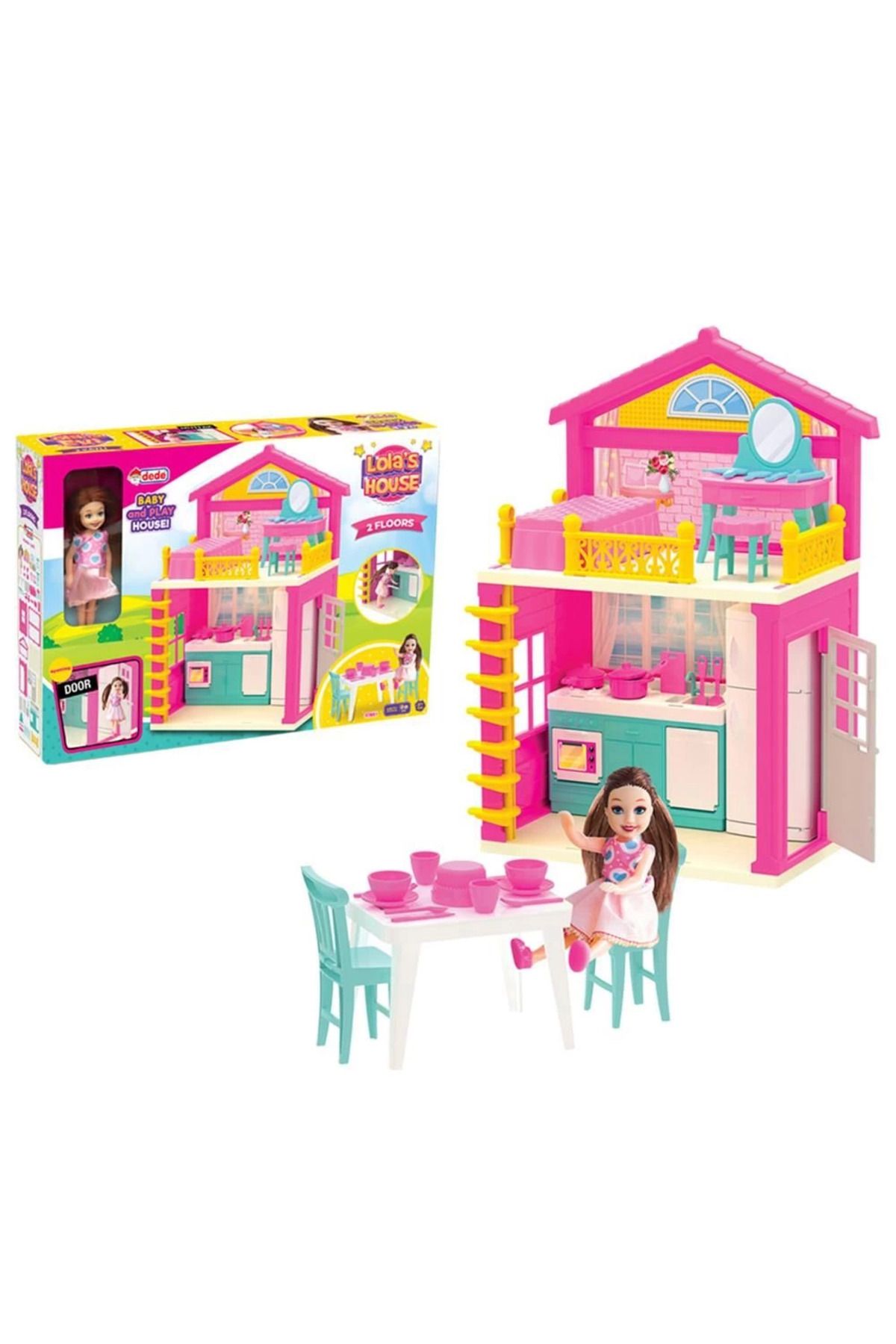 DENİZBİLİŞİM Lola'Nın 2 Katlı Evi Aktivite Oyun Seti