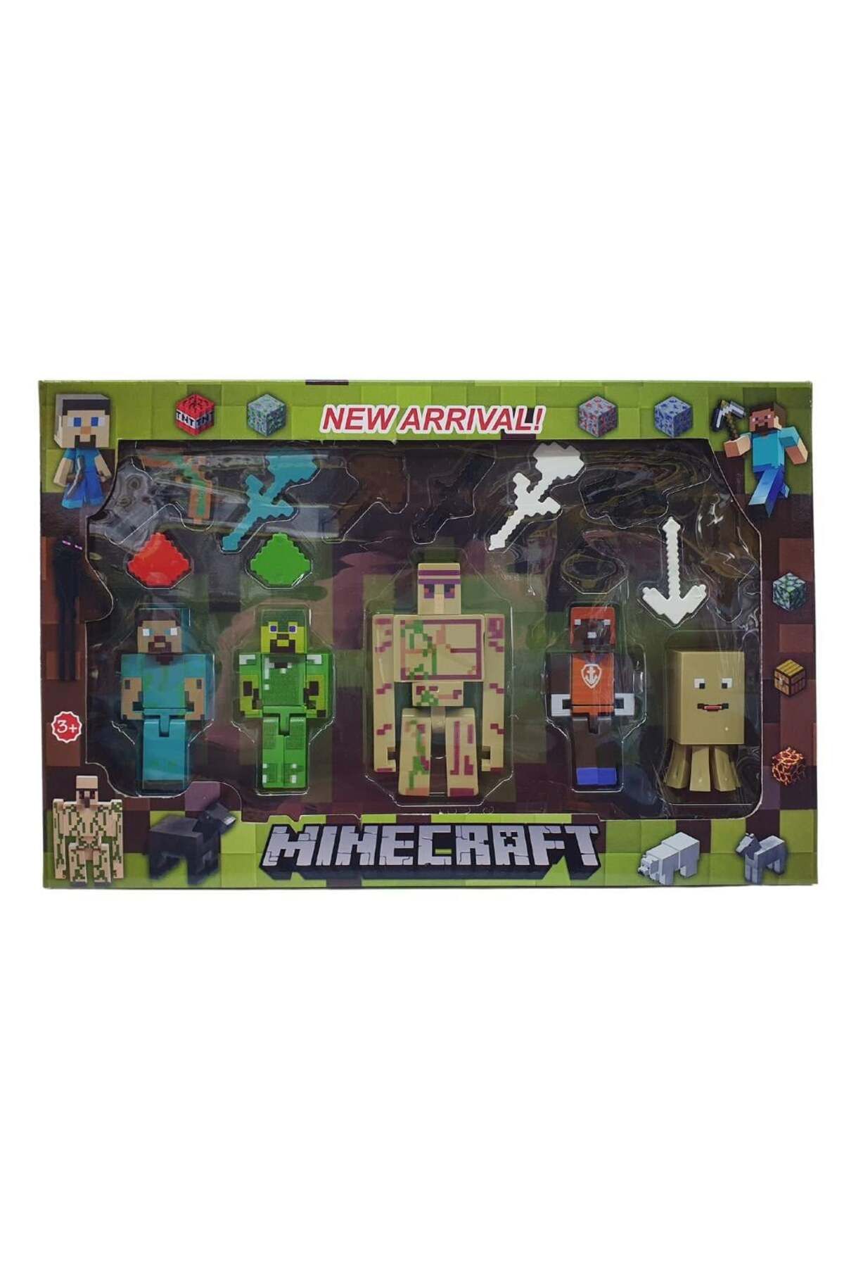 YİĞİTAUTOCLASS Minecraft 5 li Figür ve Aksesuarları