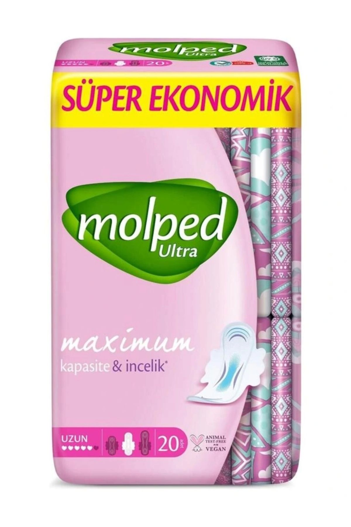 OurStyles Molped Ultra Anatomik Uzun Ped Süper Eko 20 Adet